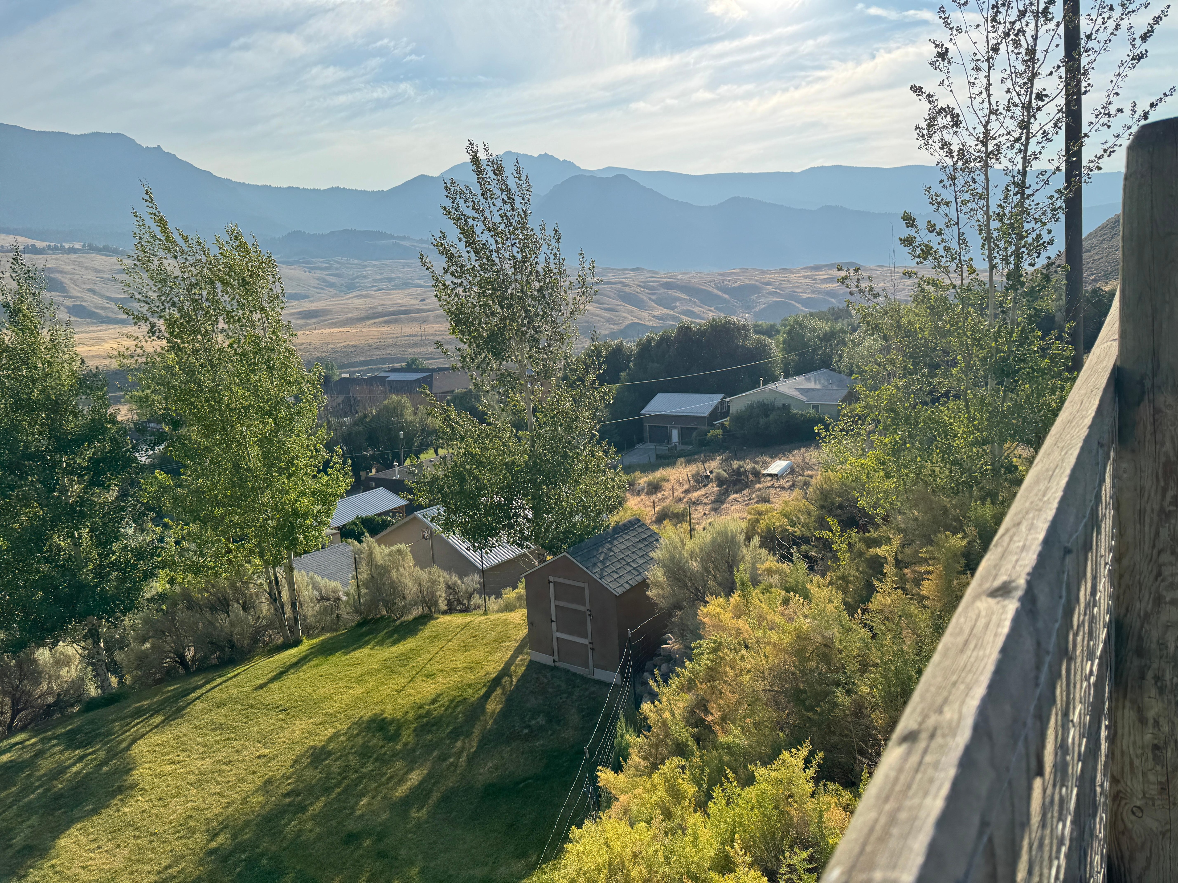 View from back of unit looking north