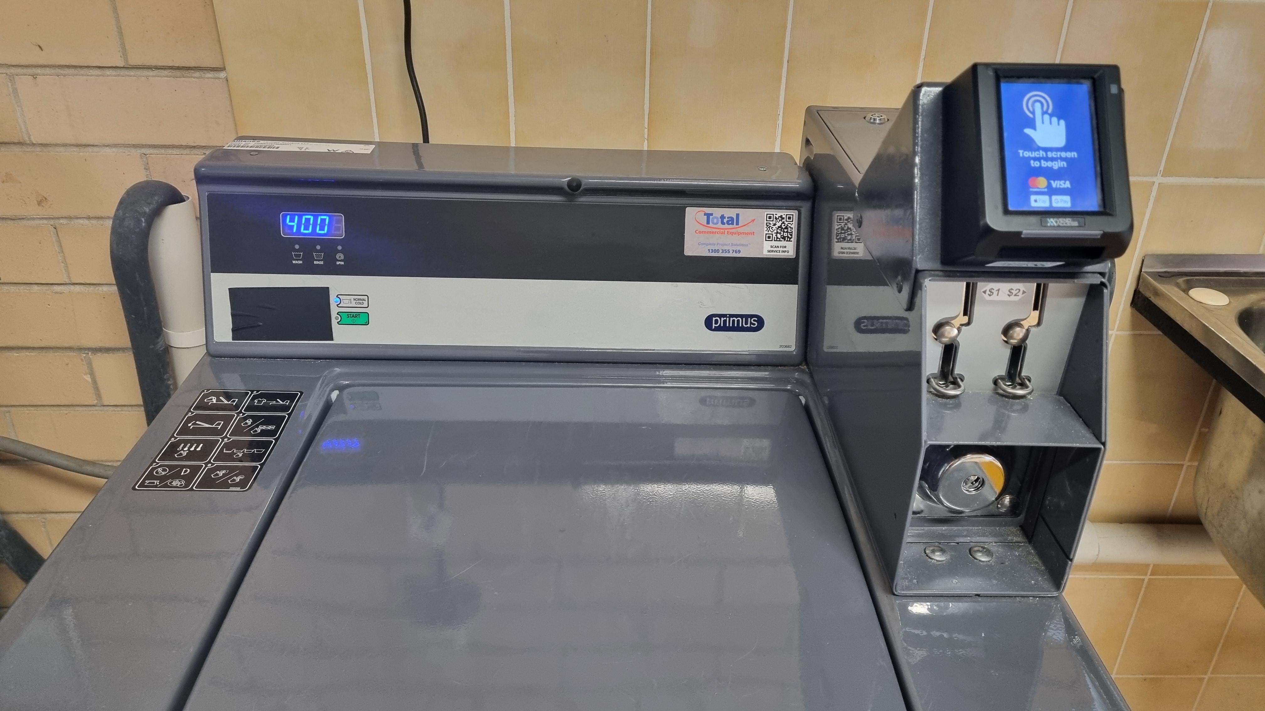 Tap to pay washing machine