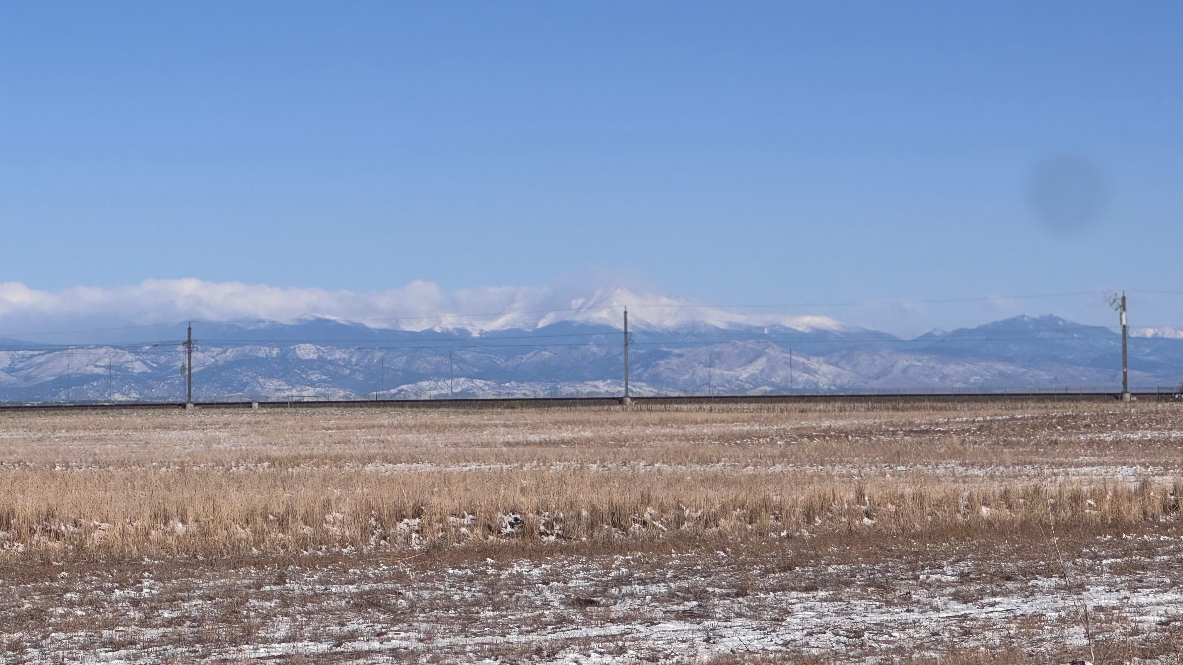 This photo was from the fire pit area just beyond the basketball court. 