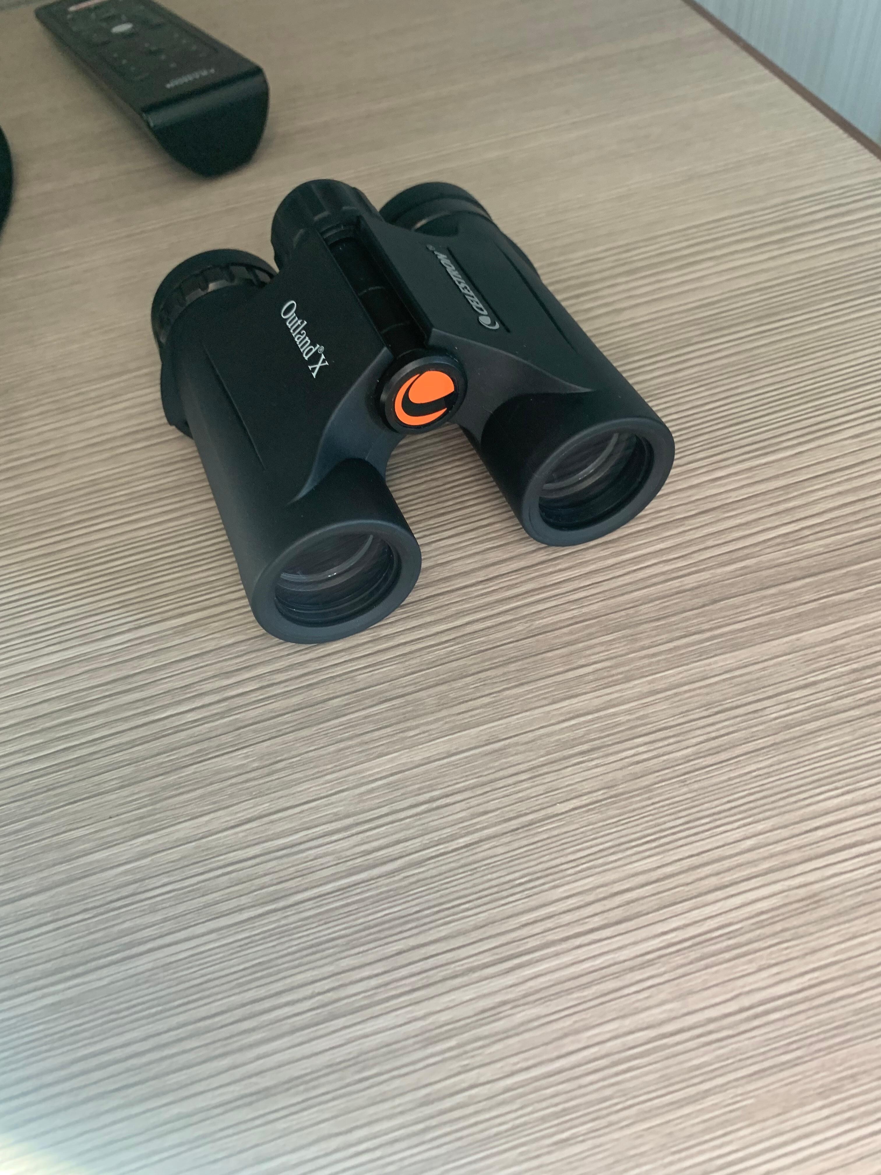 Binoculars for watching the launch