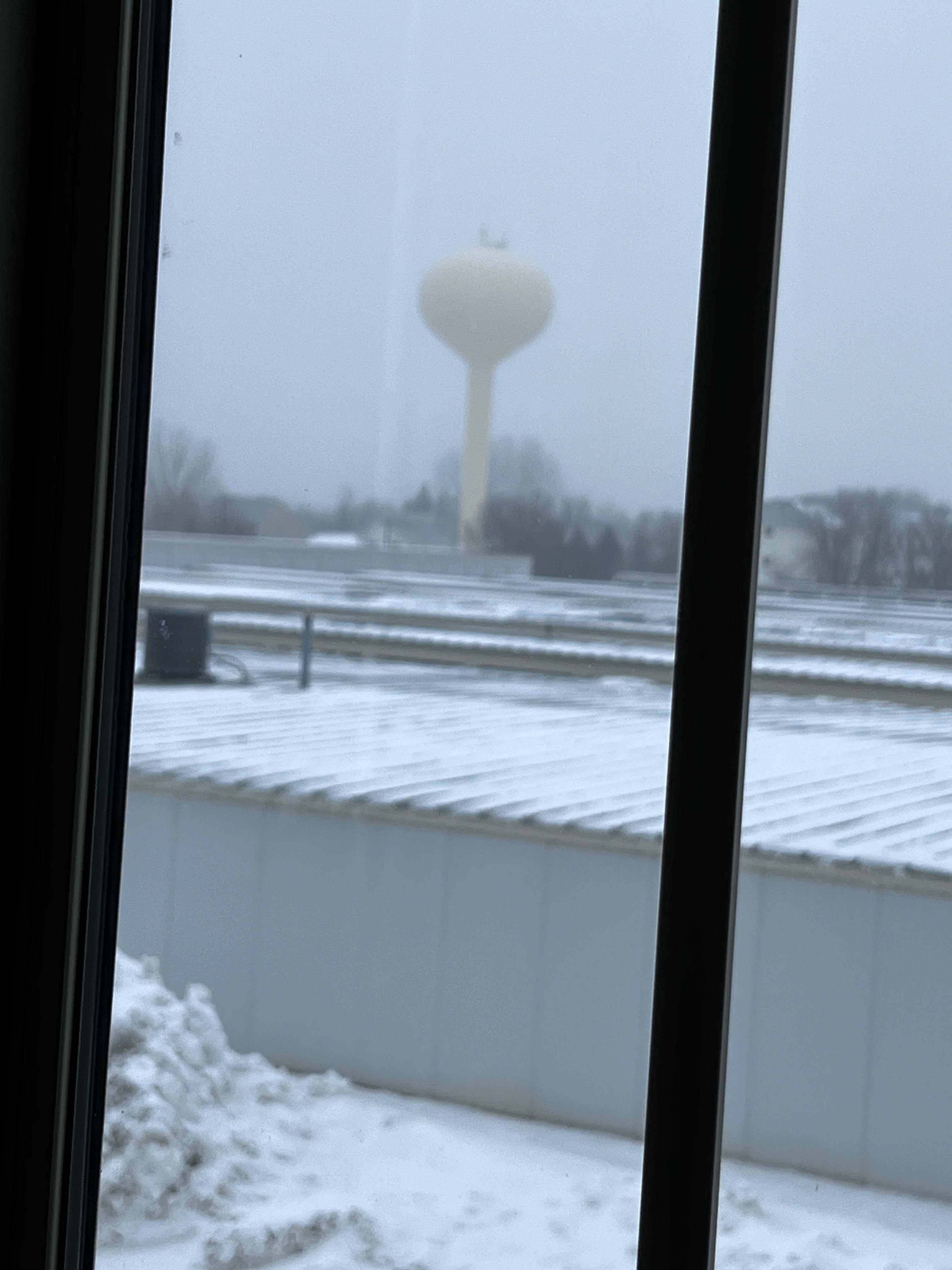 Ice glaze outside of the room!