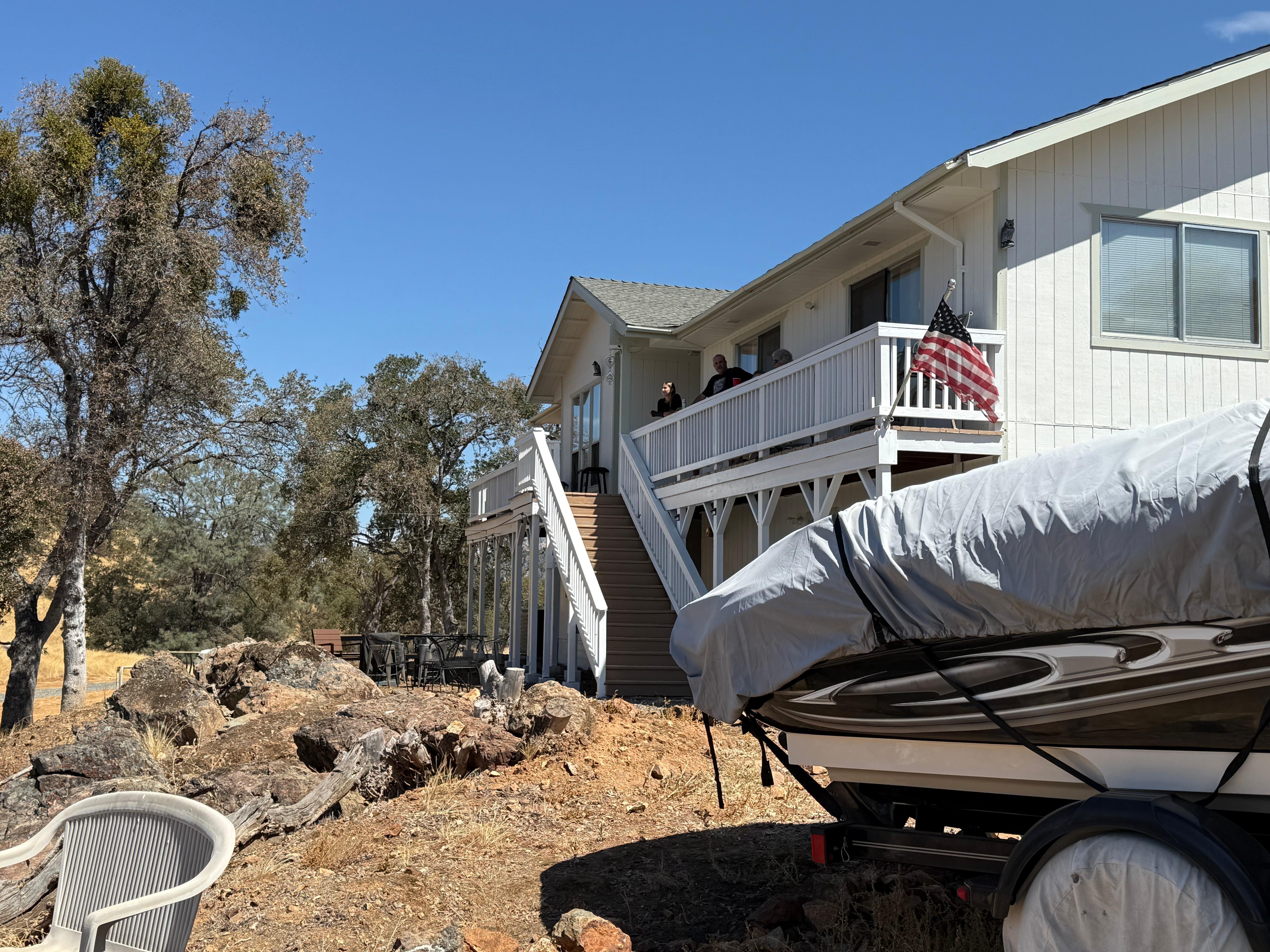 View of house from driveway. 