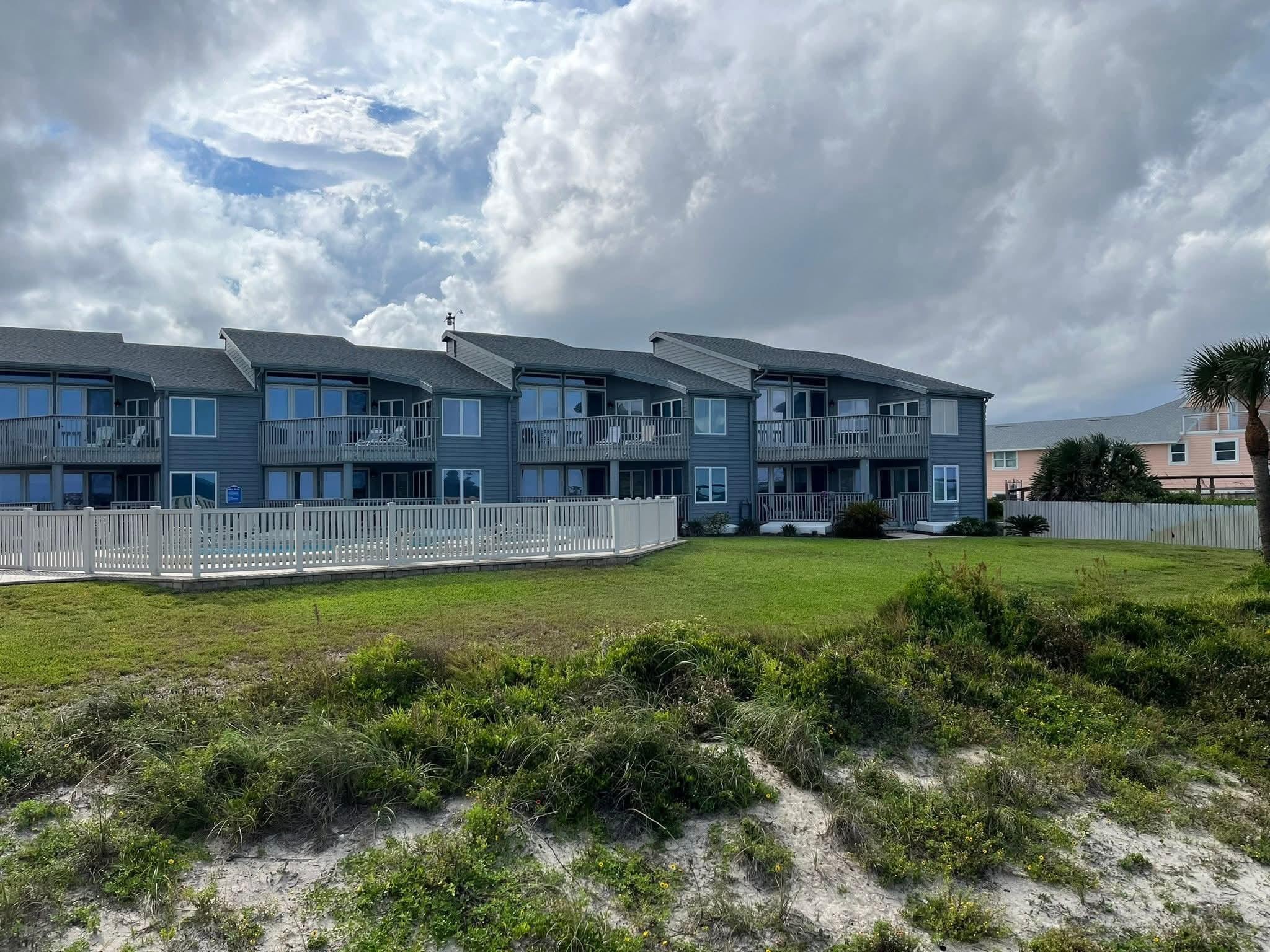 From the boardwalk. Unit is on the far right 