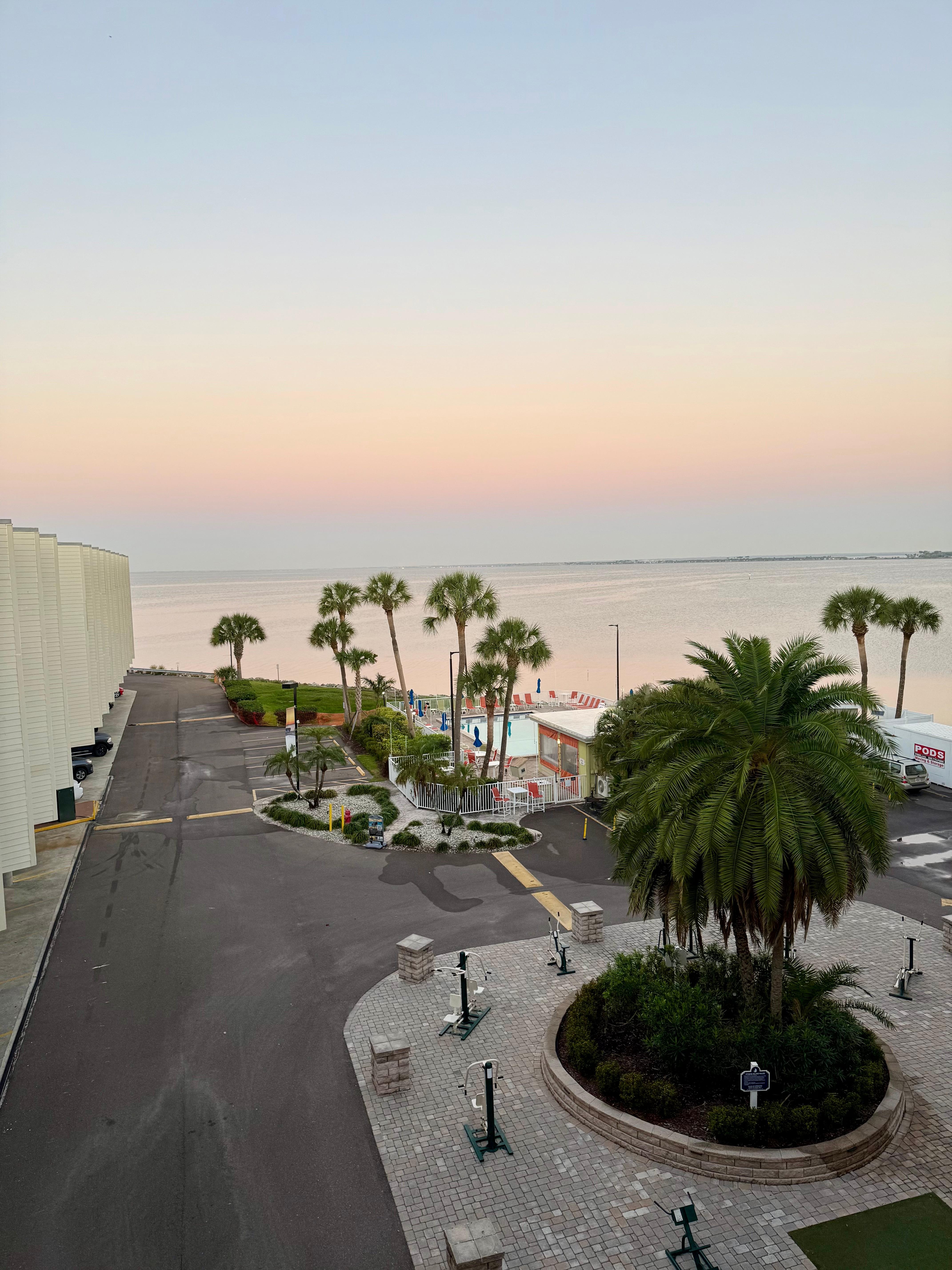 The balcony from the unit provides a beautiful view - morning coffee or sunset cocktail