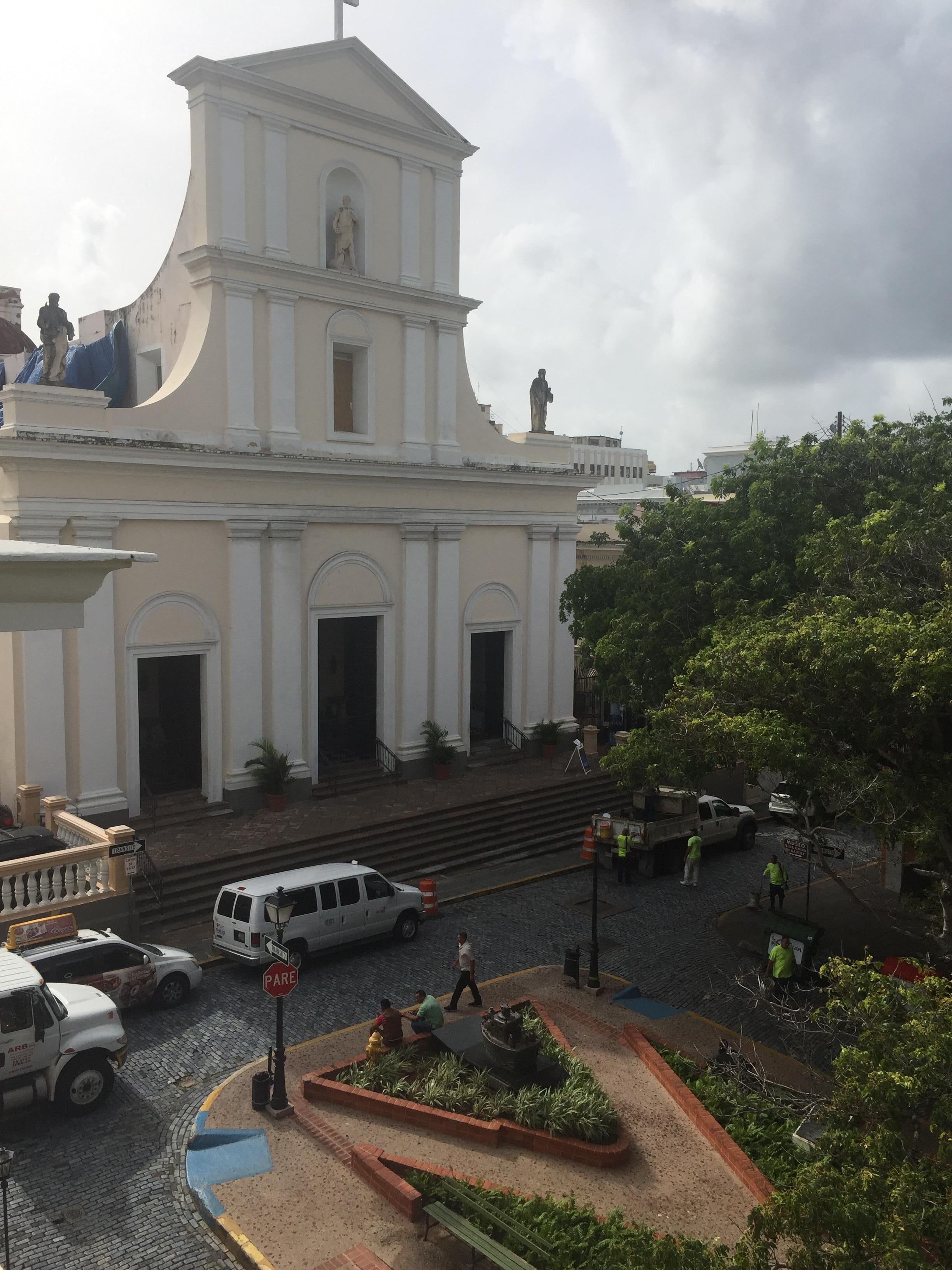 view of the Catedral from the 3rd Floor terrace