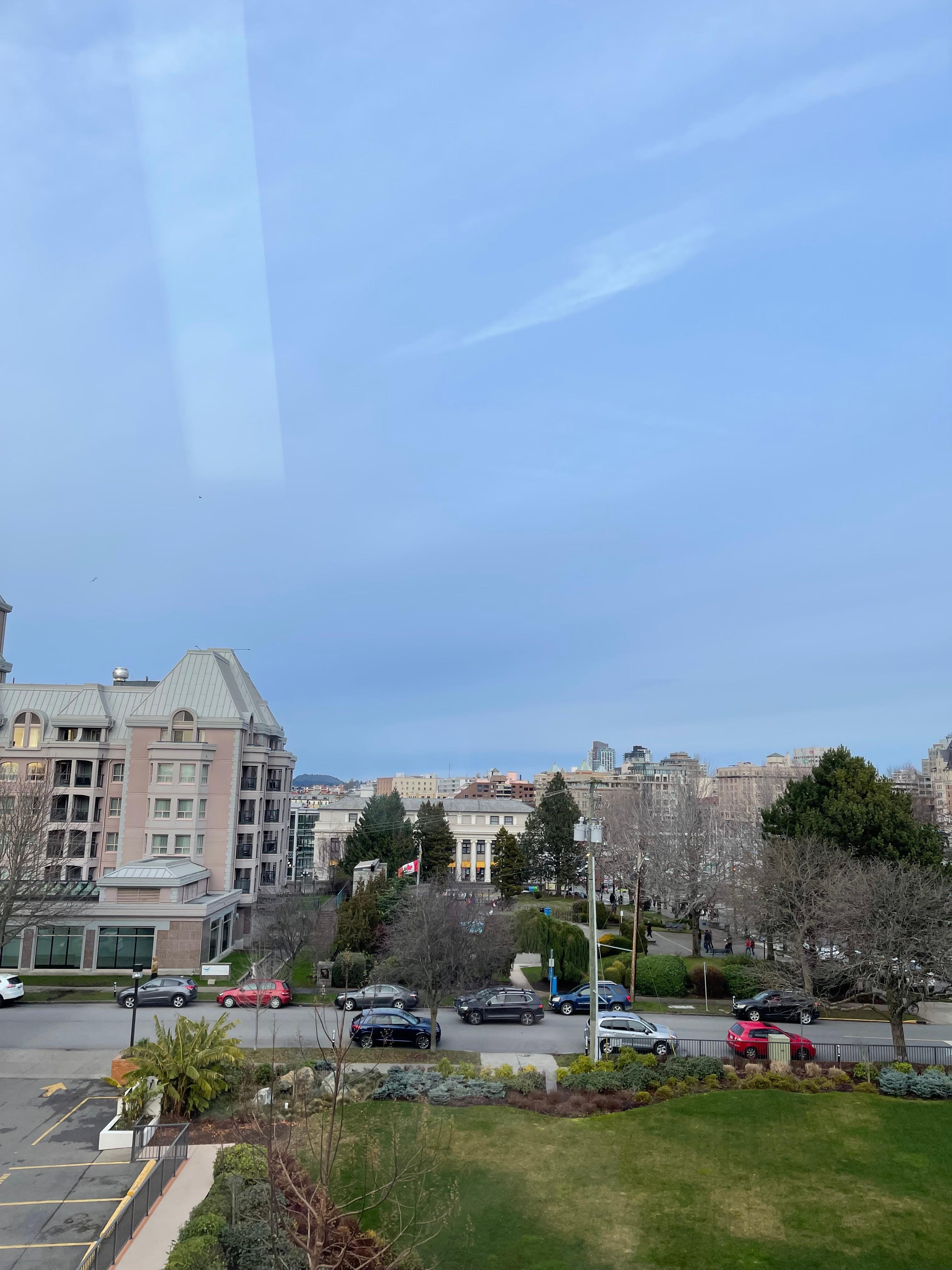 View from the 4th Floor room.