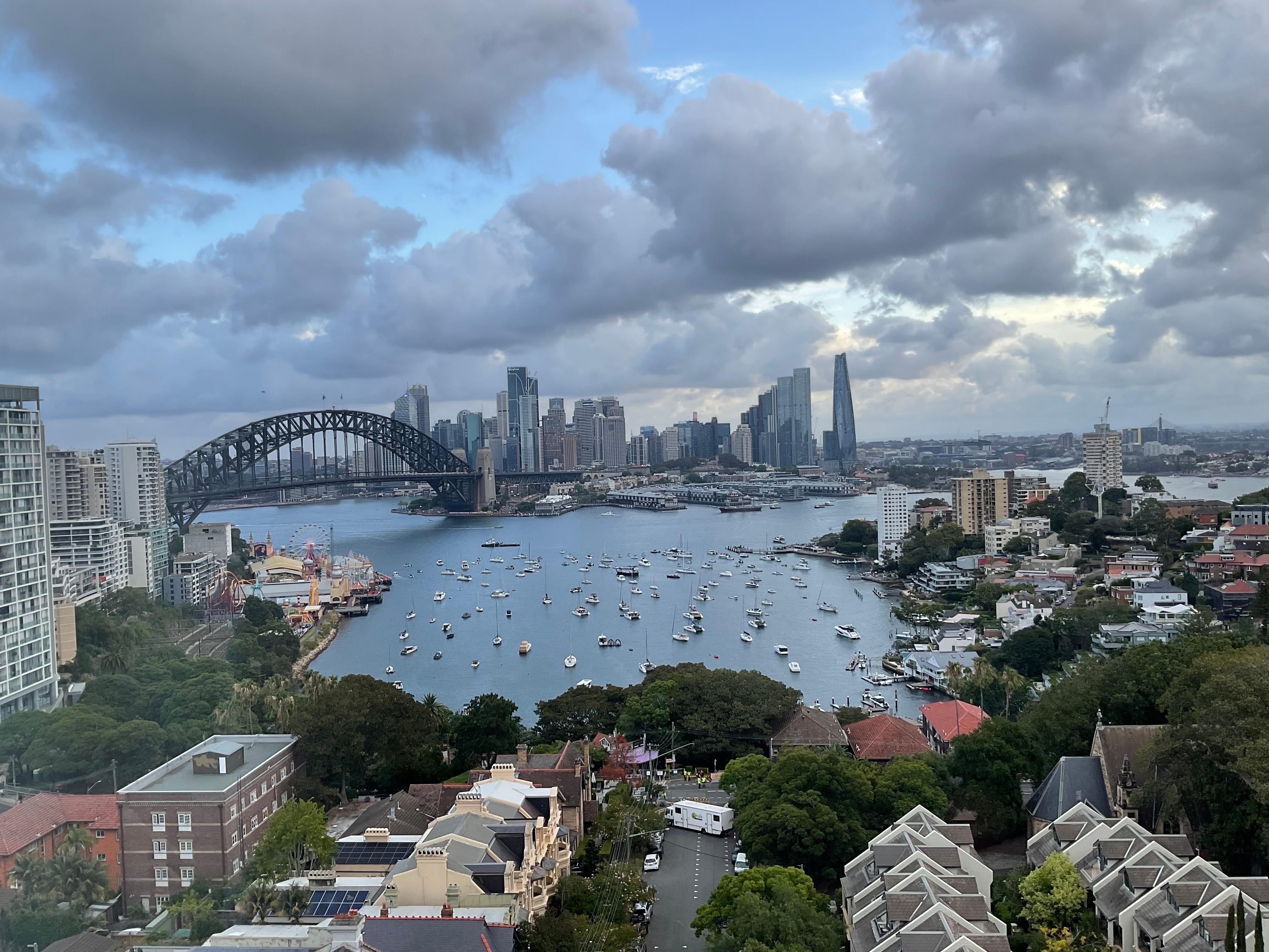 View from the harbour view superior king room. 