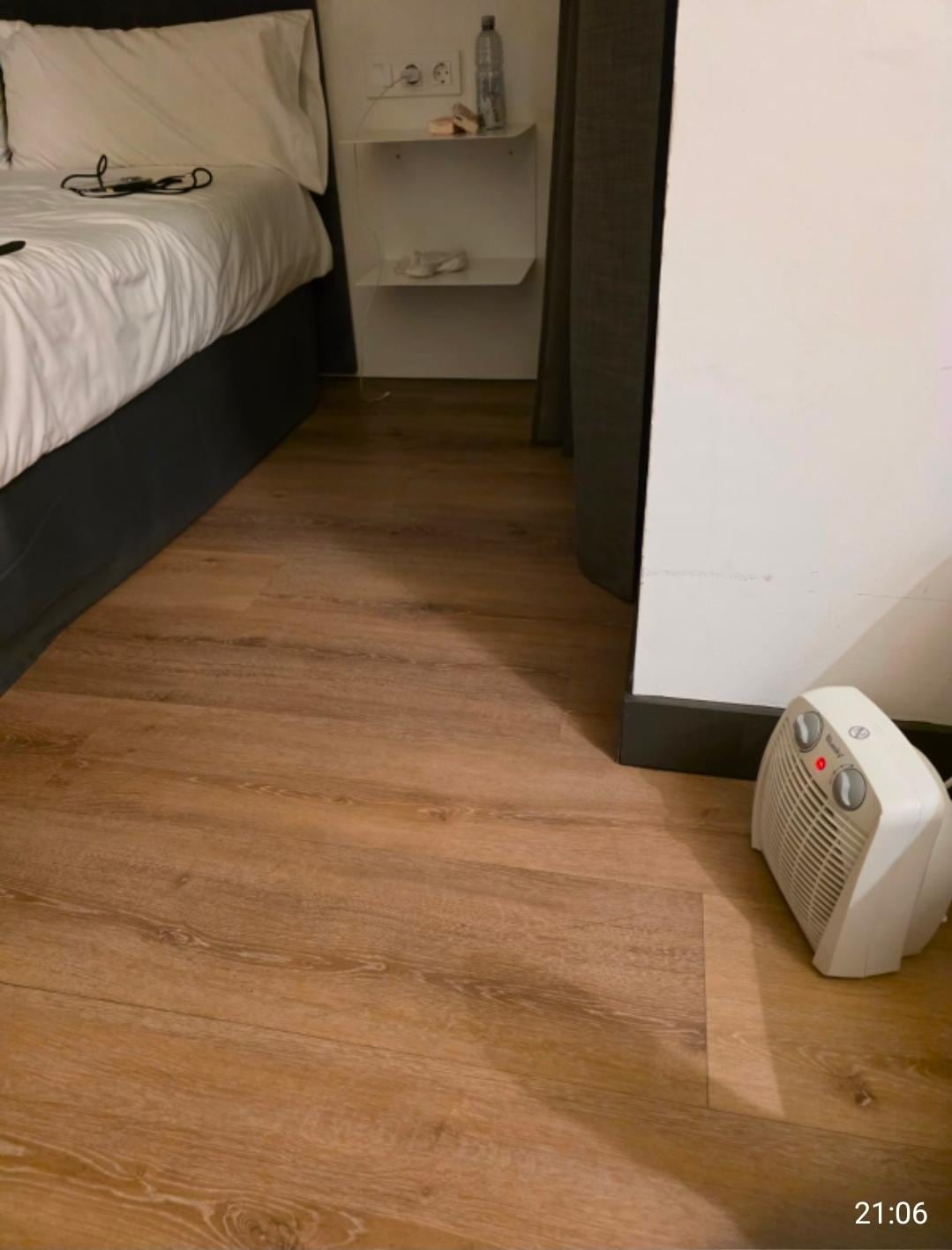 Mini Heizlüfter, was wir nach dem zweiten Tag bekommen haben 