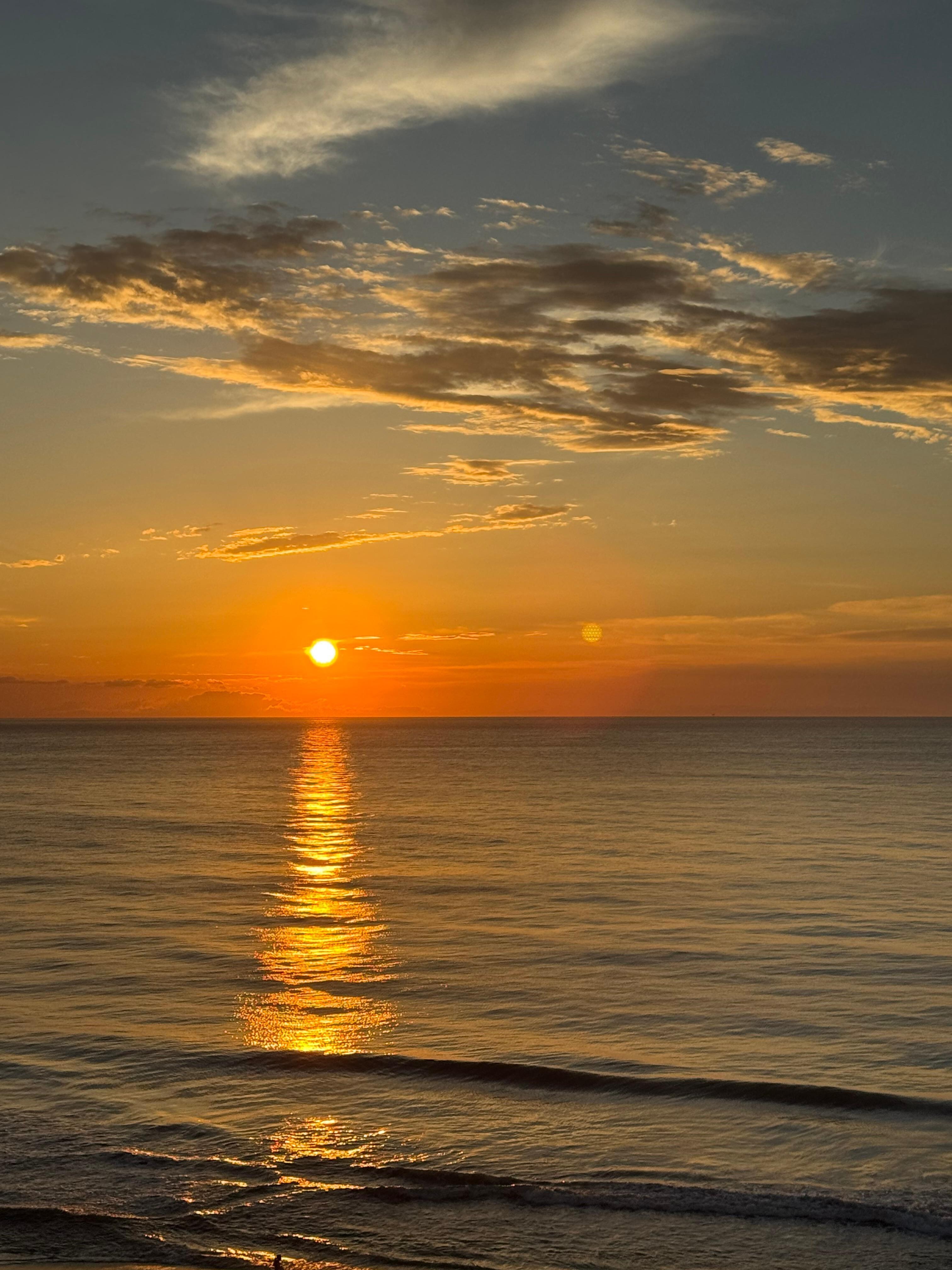 Sunrise from our balcony 