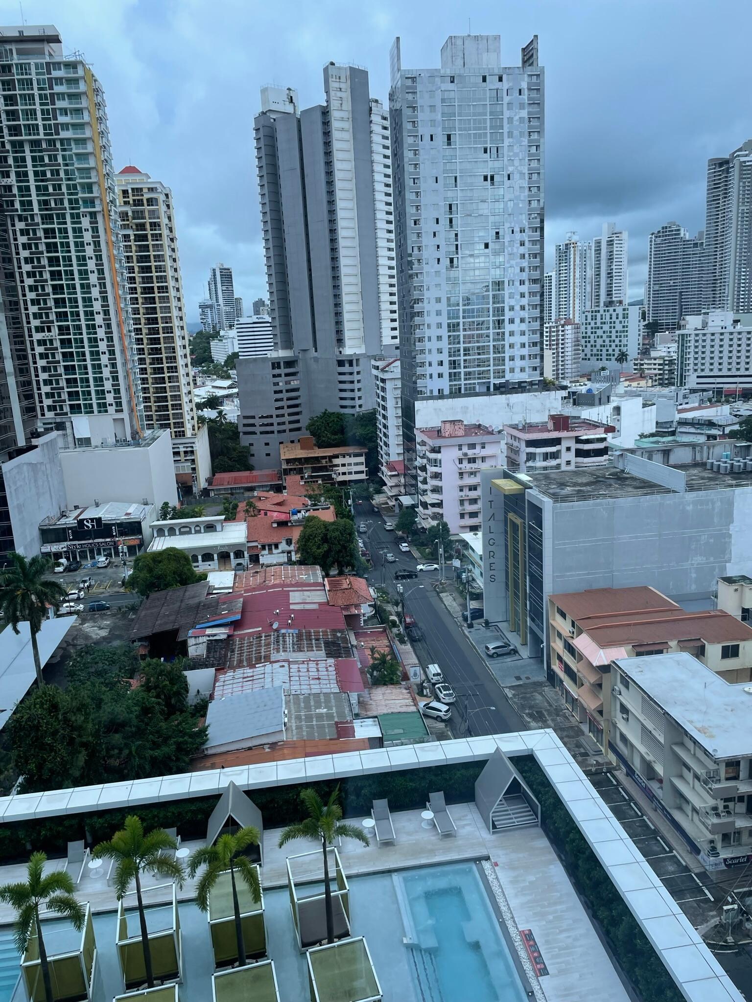 View from hotel room