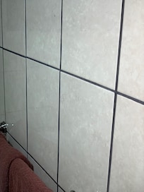 Pelos en las paredes del baño