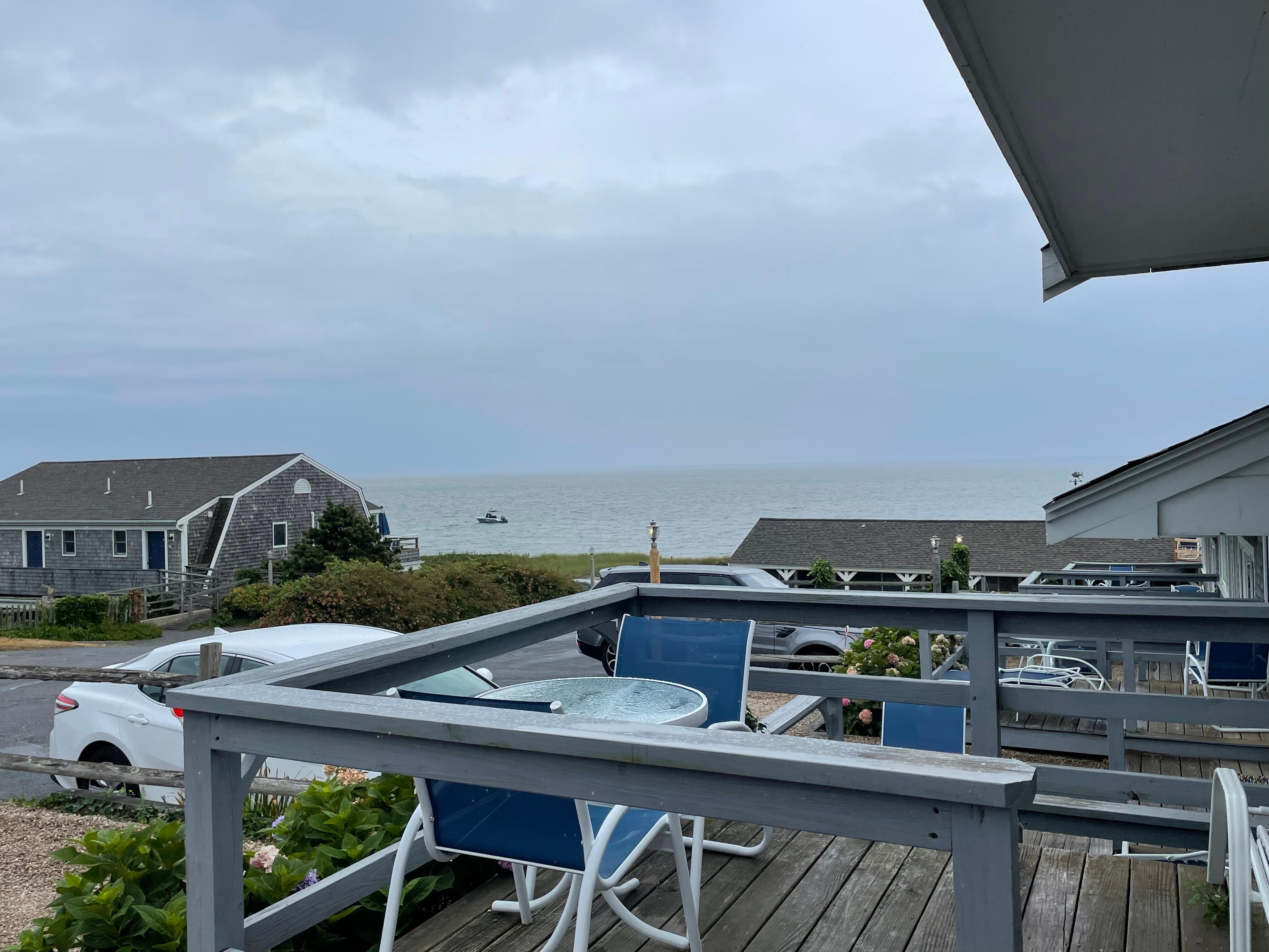 View from Unit showing deck