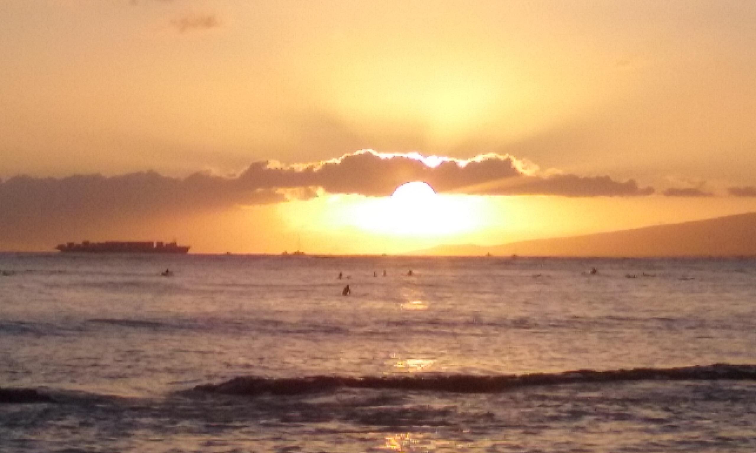 near by beach reef with fish