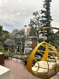 Varanda perto da recepção