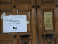 Our greeting when we arrived at the hotel.