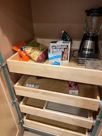 Open food left in cabinets