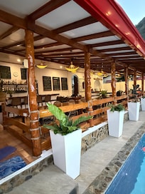 Dining area from the pool