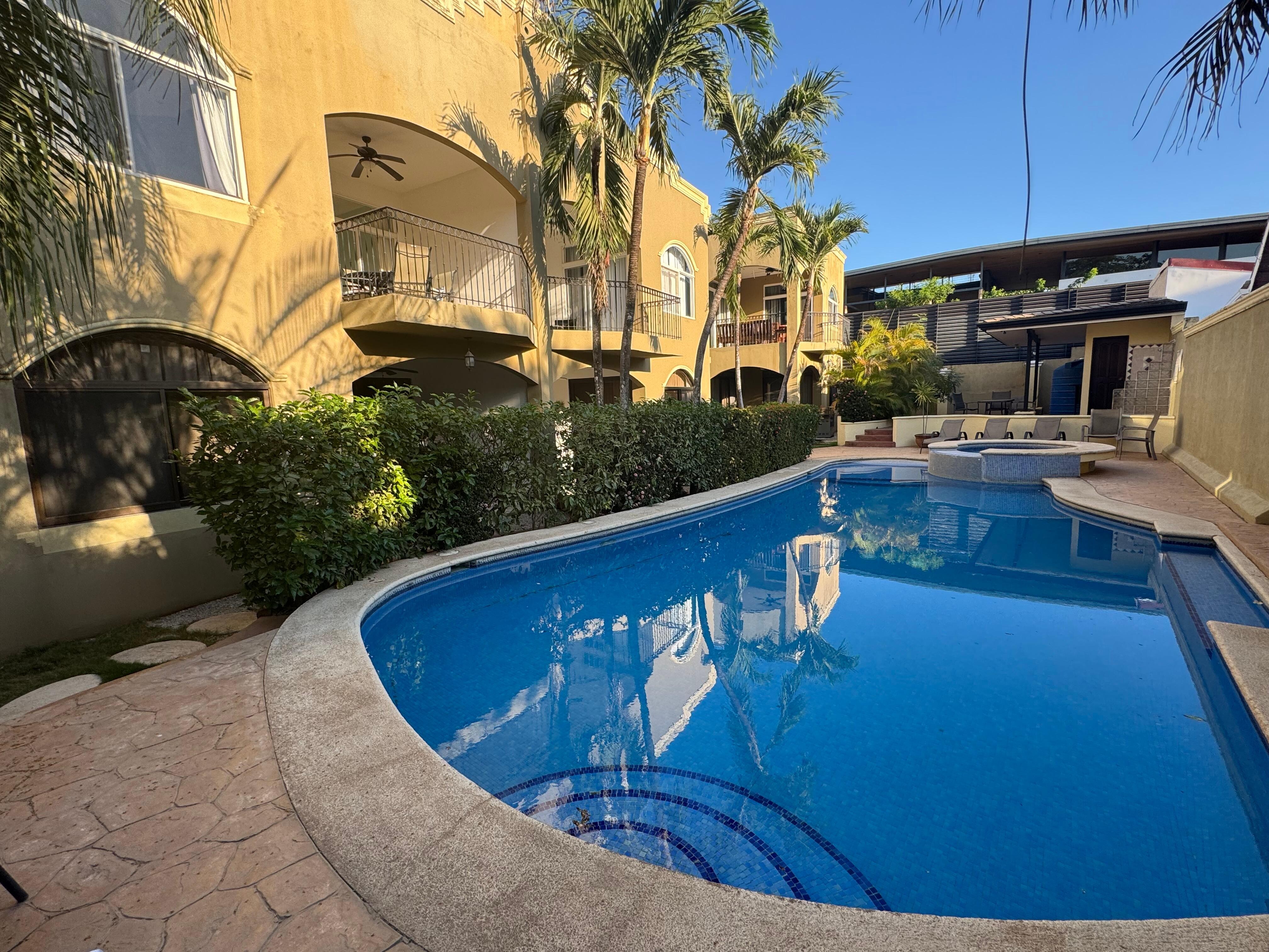View of the pool area