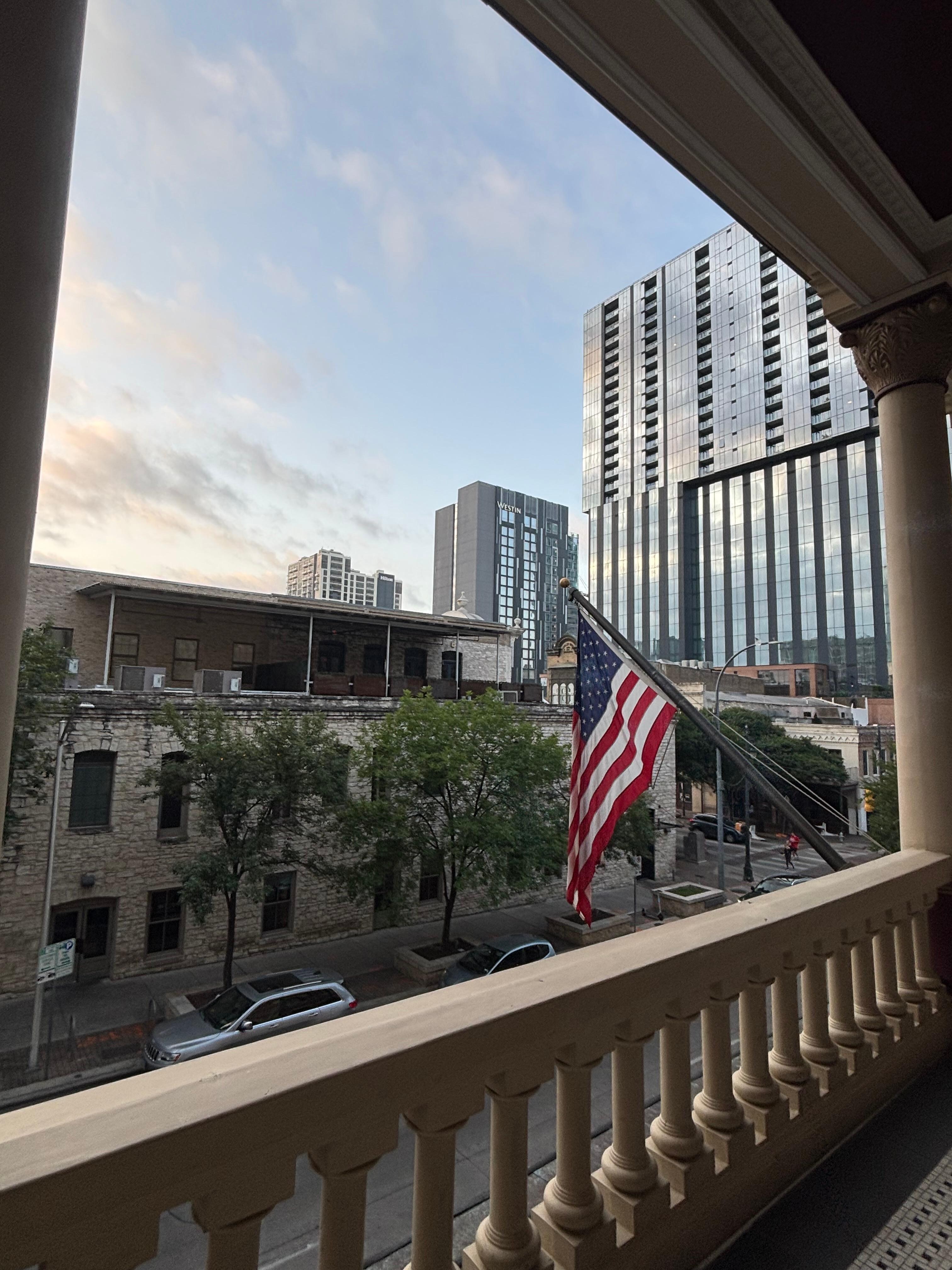 View from the Mezzanine balcony