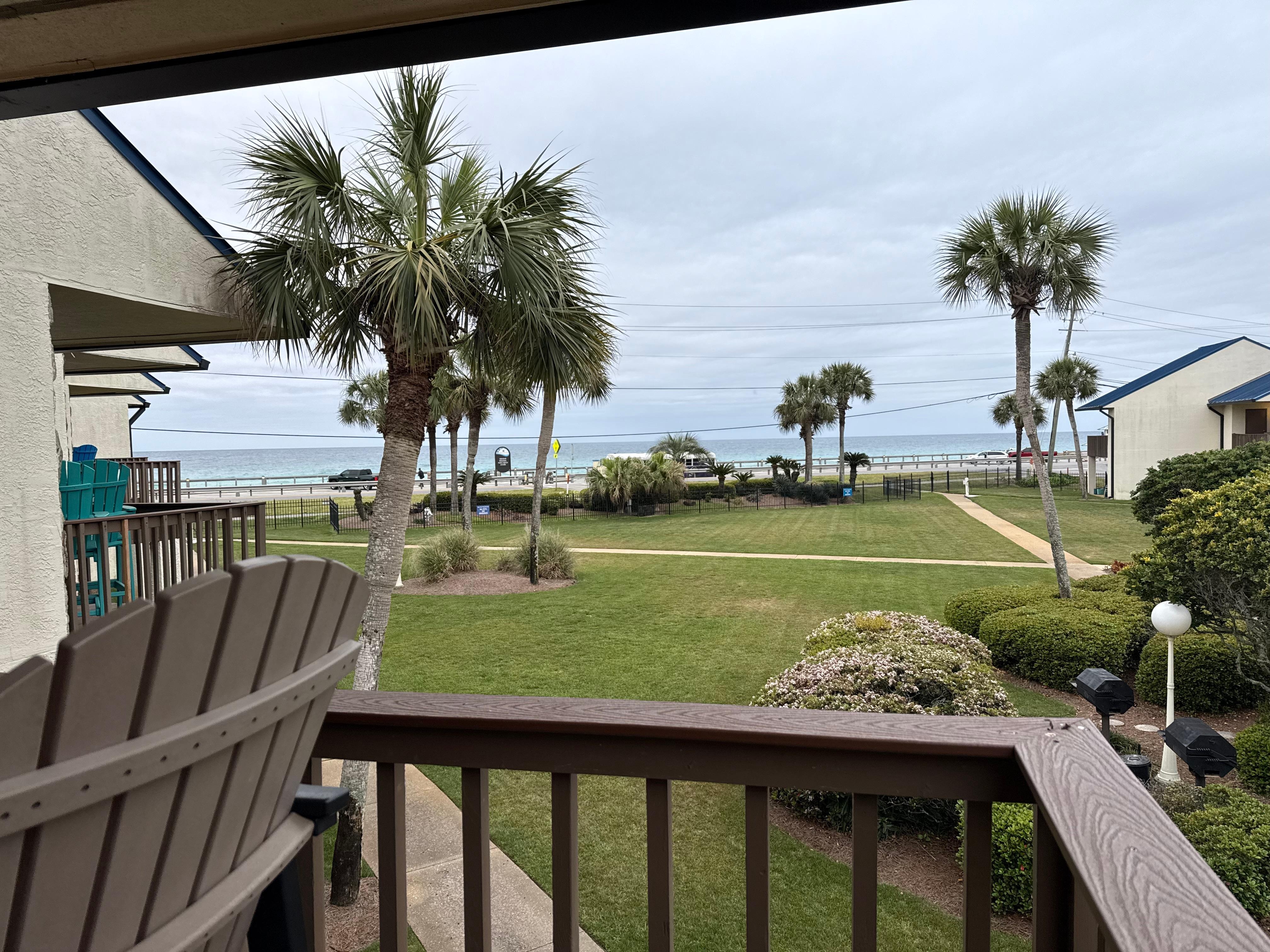 From the upper balcony looking out to the Gulf!