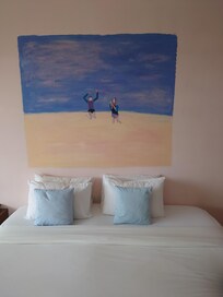 nice bed but floor always wet and sticky also they only give you coffee in room the first day nothing for the rest of the stay