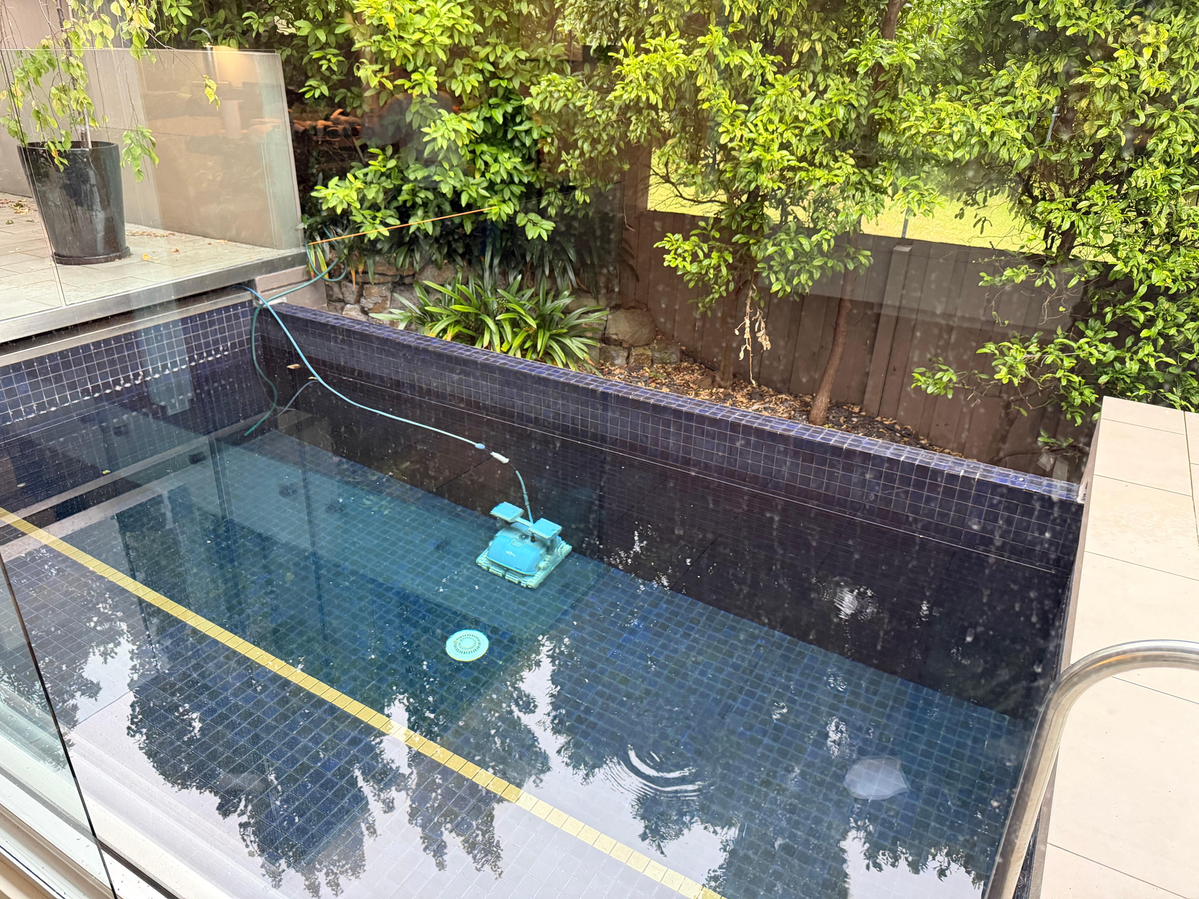 Pool trying to fill with hose, not usable and dirty.