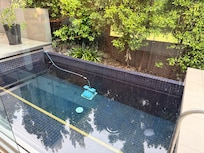 Pool trying to fill with hose, not usable and dirty.