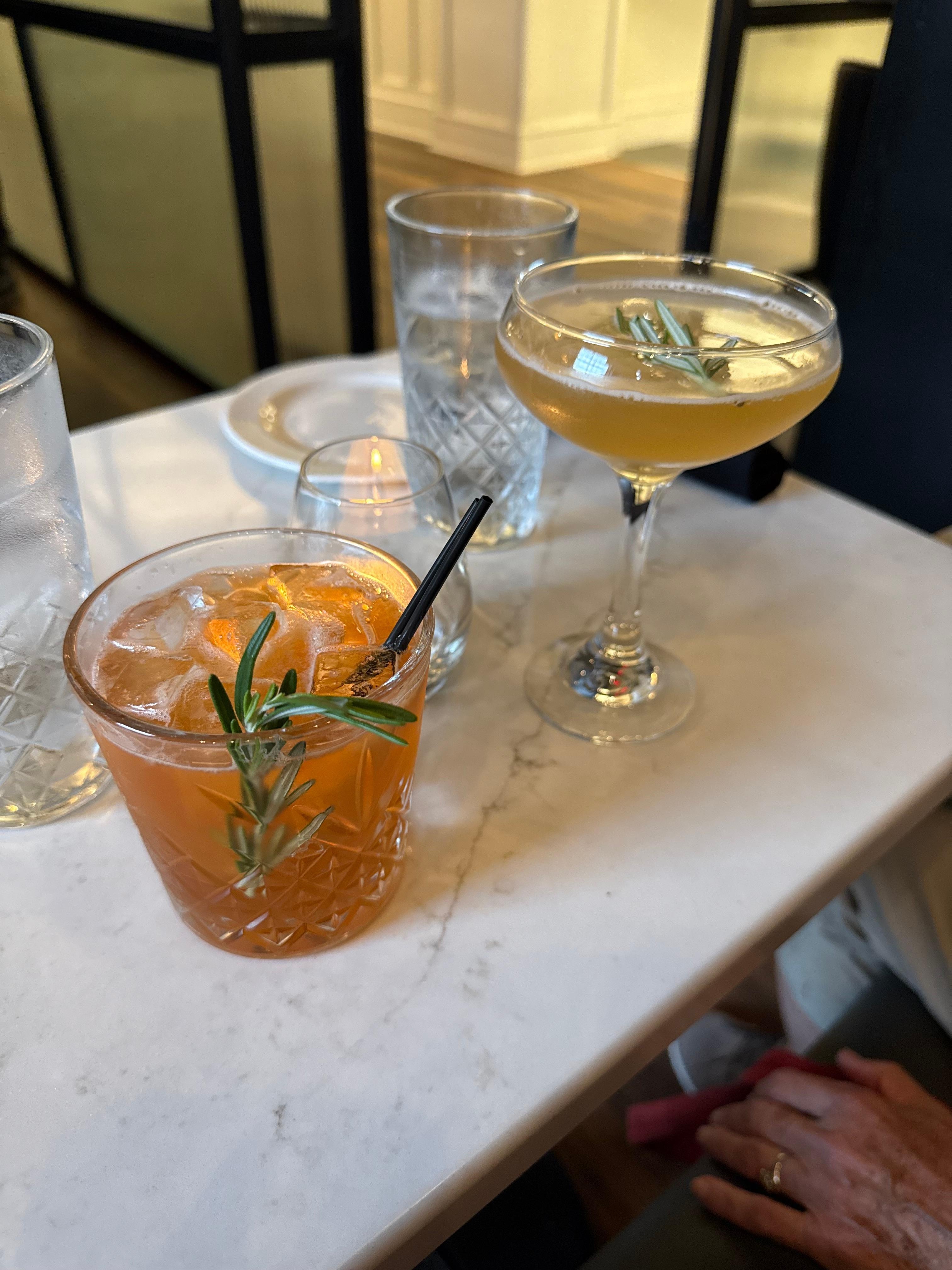 Yummy craft cocktails 