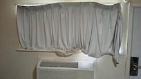 "Curtain" which barely functional AC