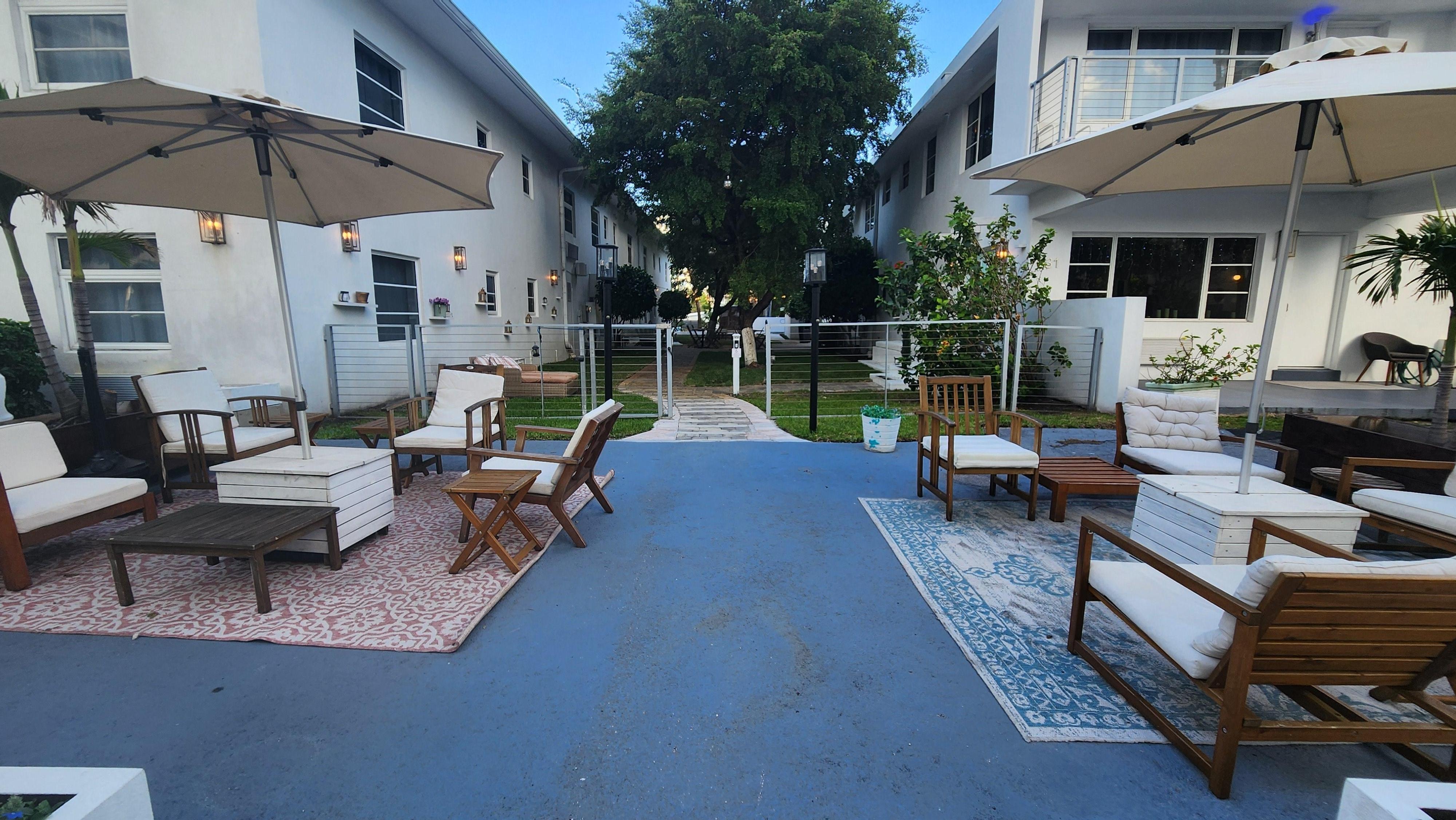 Main entry to office courtyard