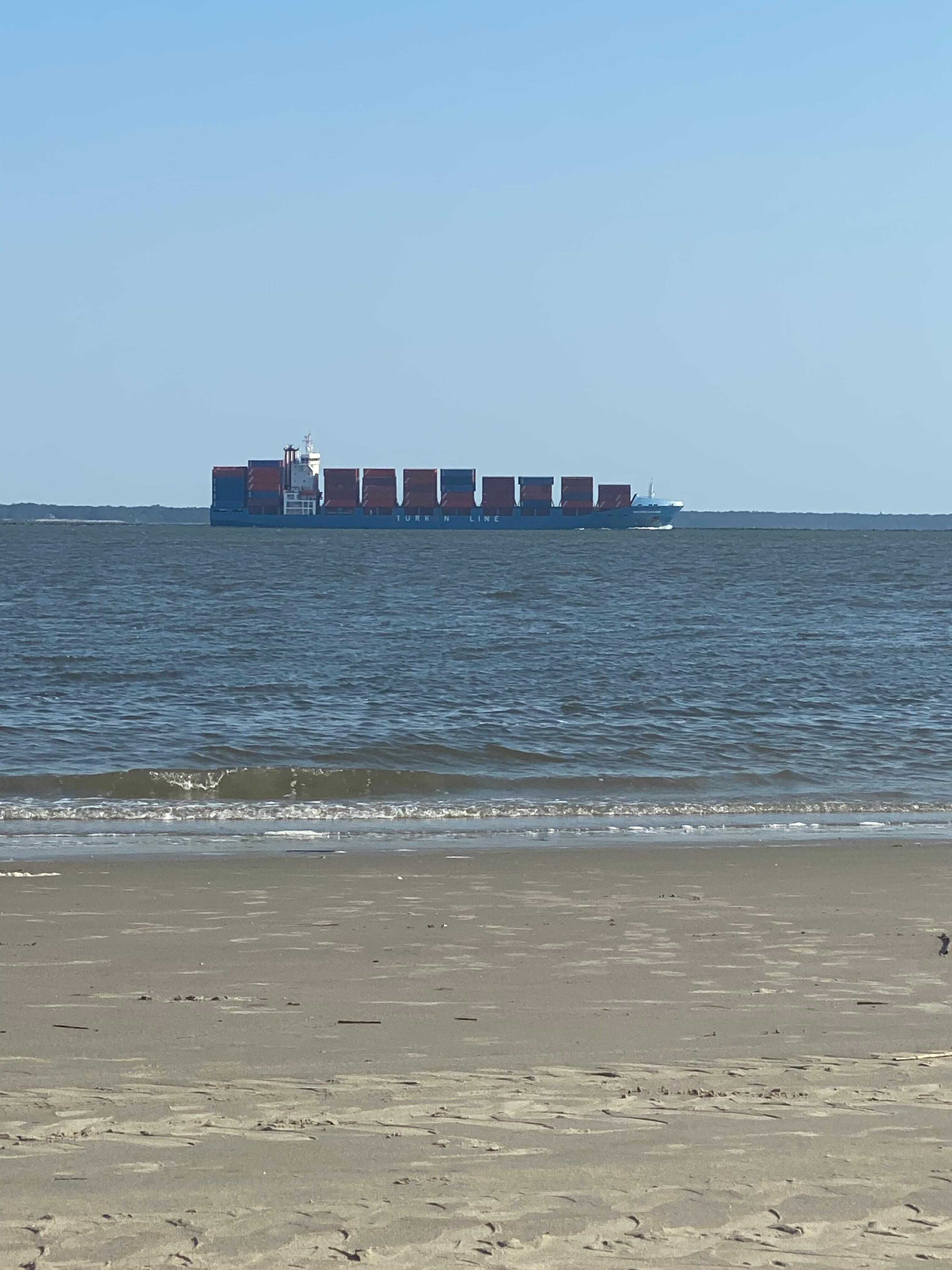 Ships leaving Savannah