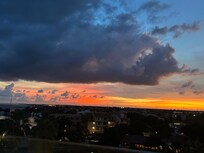 Sunset from preferred club (marina view)