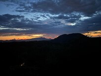 Beautiful sunset from the deck