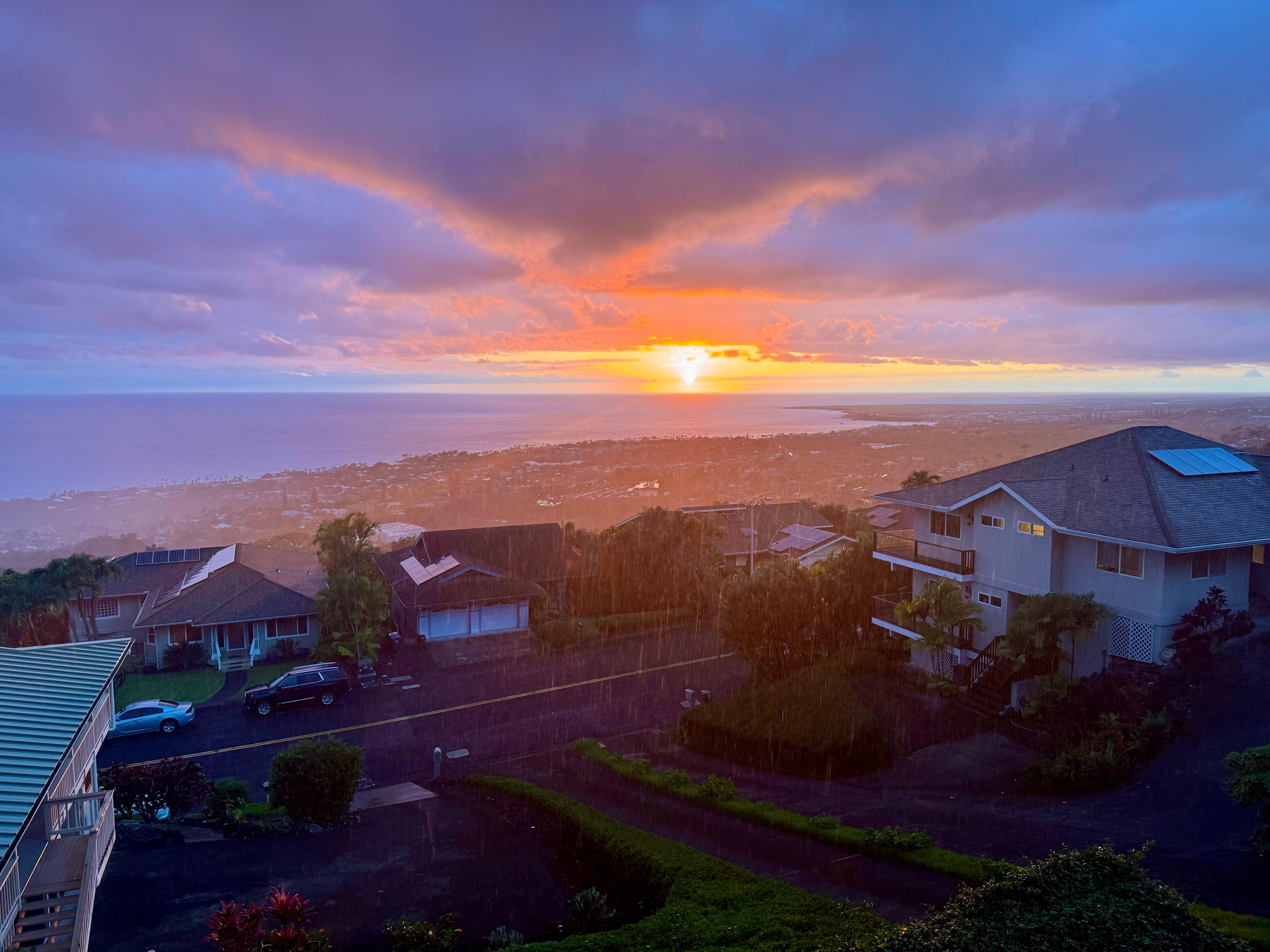 Sunset from the deck