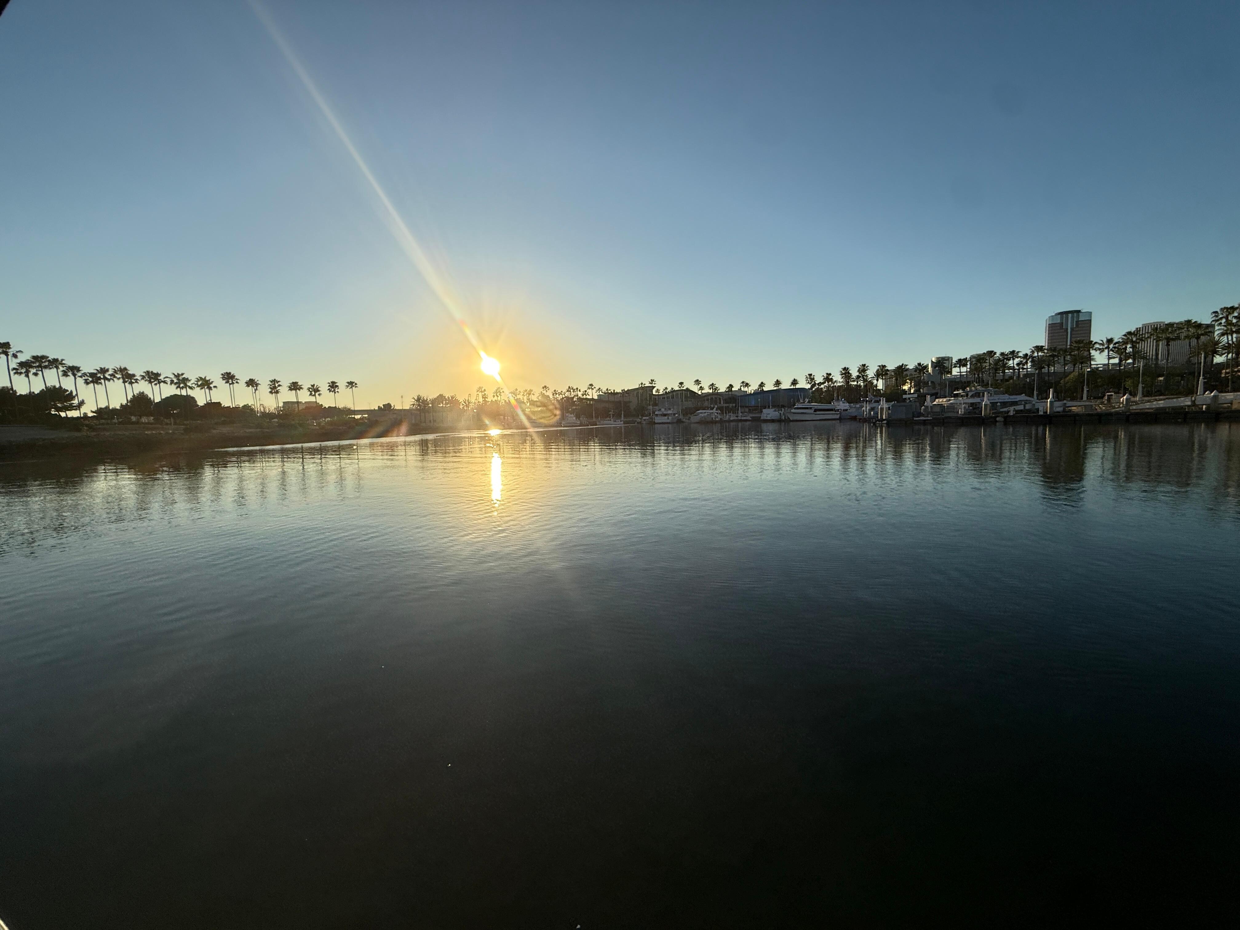 Sunset from the aft deck.