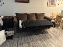 Couch damaged beyond use! Fractured frame.