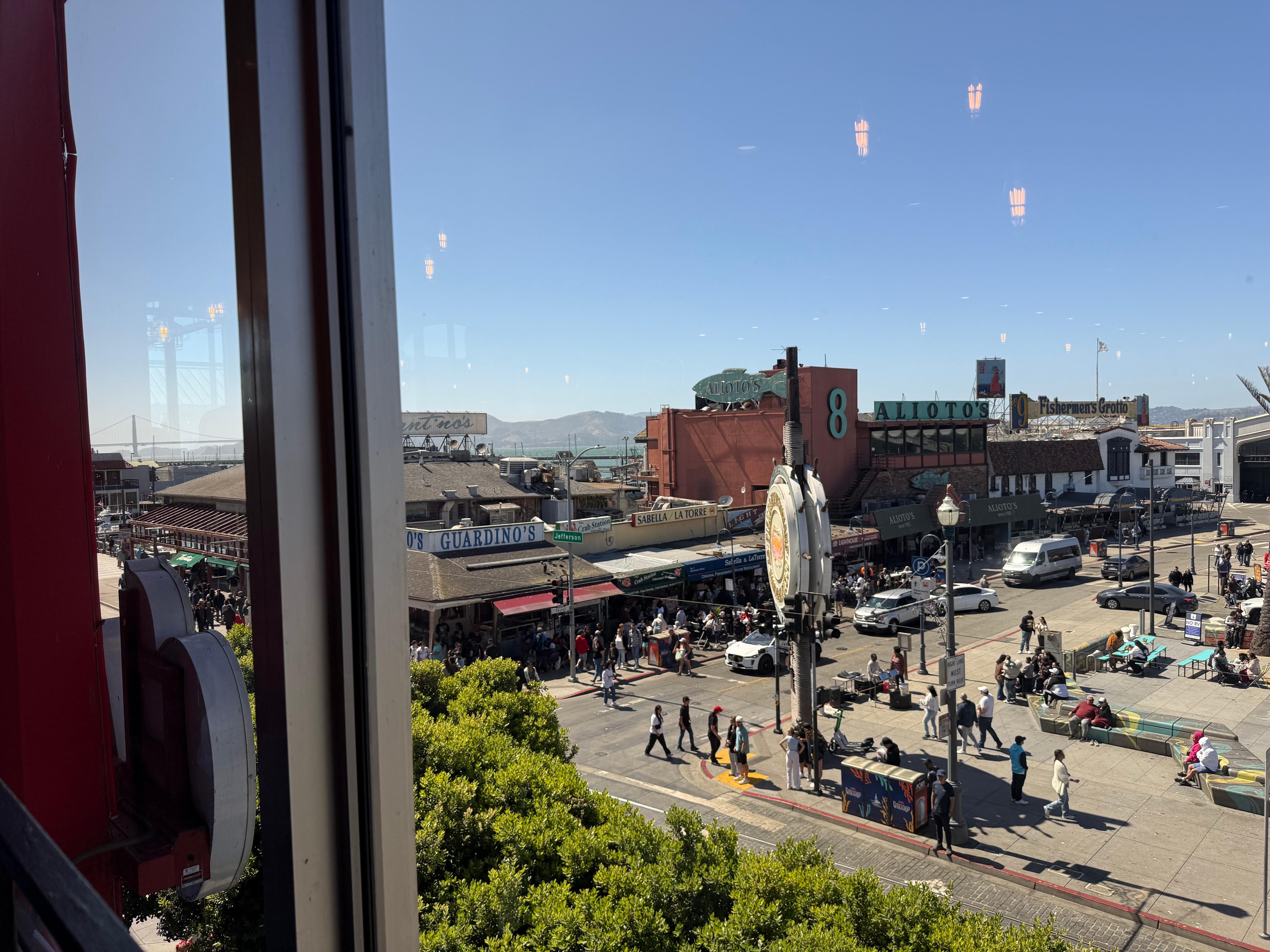 Utsikt från hotellrummet 