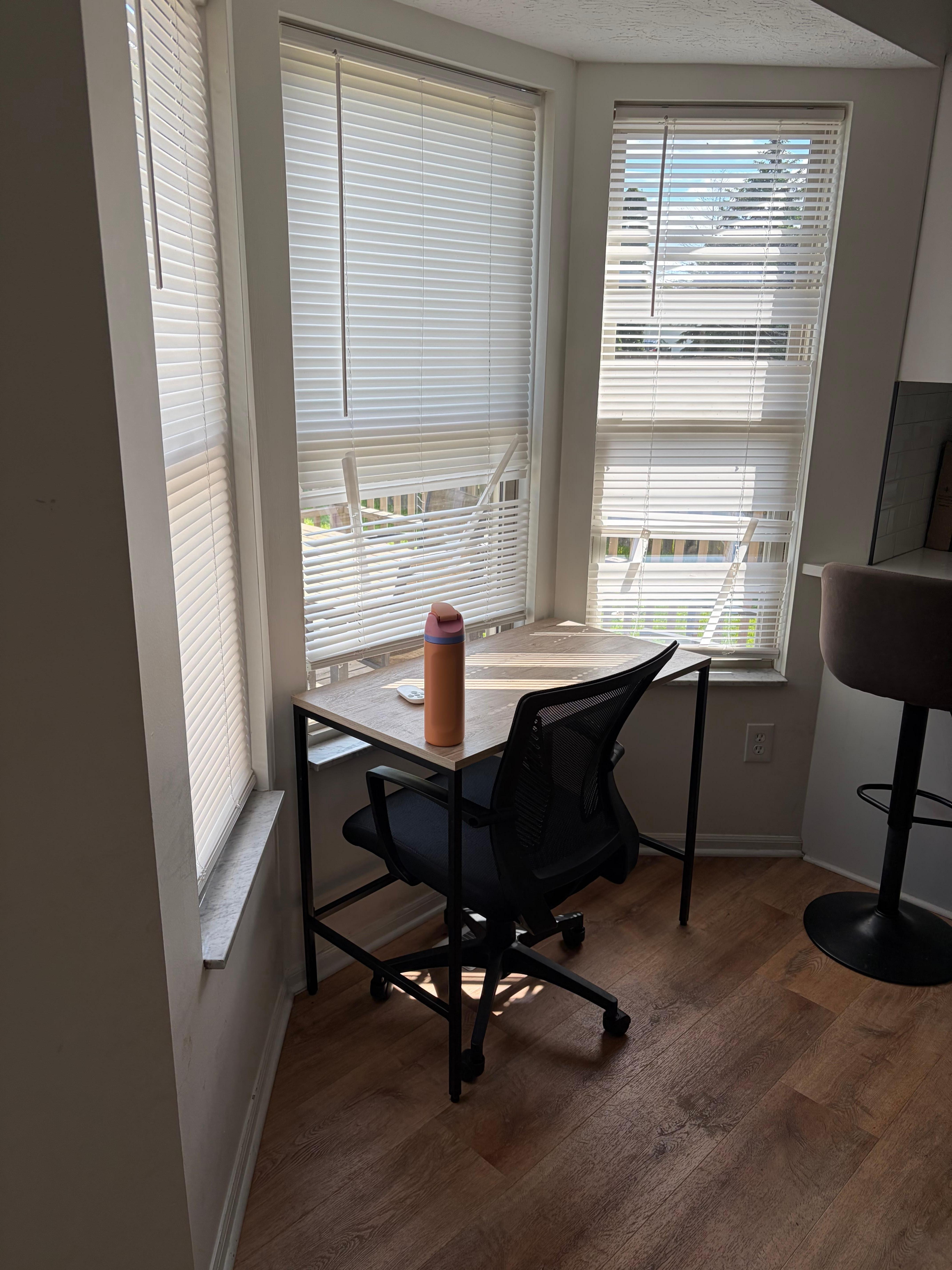 All of the blinds in the house were broken 