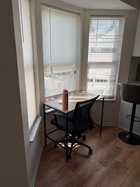 All of the blinds in the house were broken