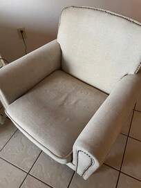 Filthy chair, needs to be replaced.