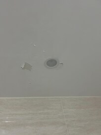 Ceiling falling off over the bathtub
