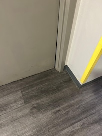 Someone had attempted to break in Jamb bent