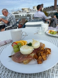 Breakfast on the balcony