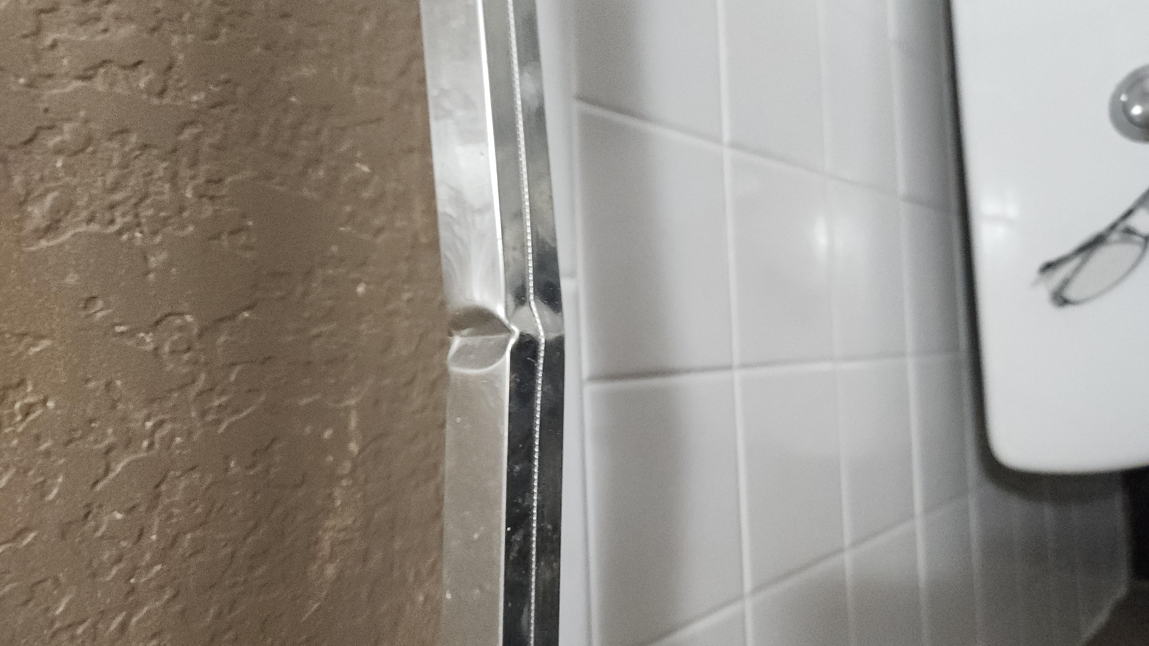 Towel rack was bent.