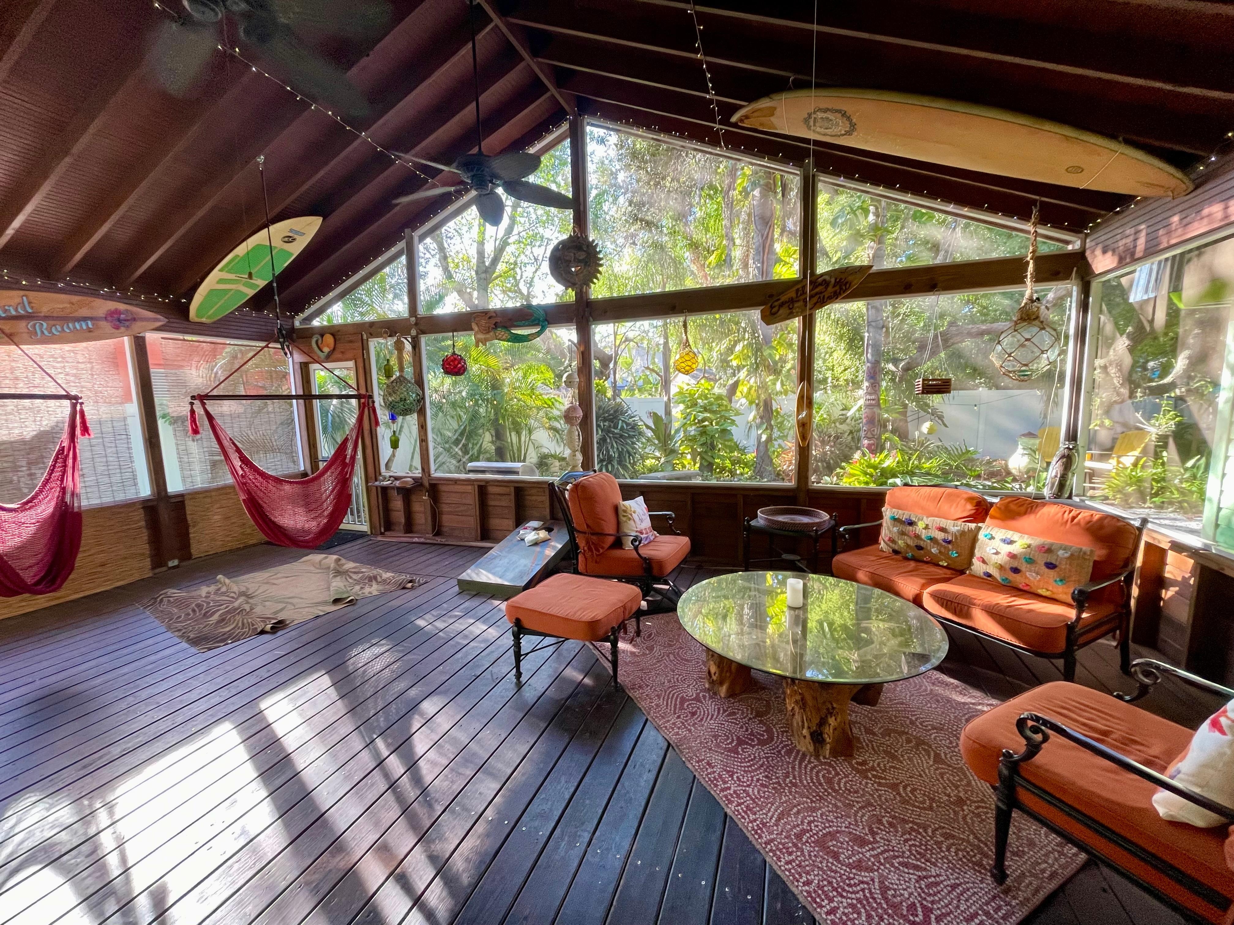 Magical screened in porch