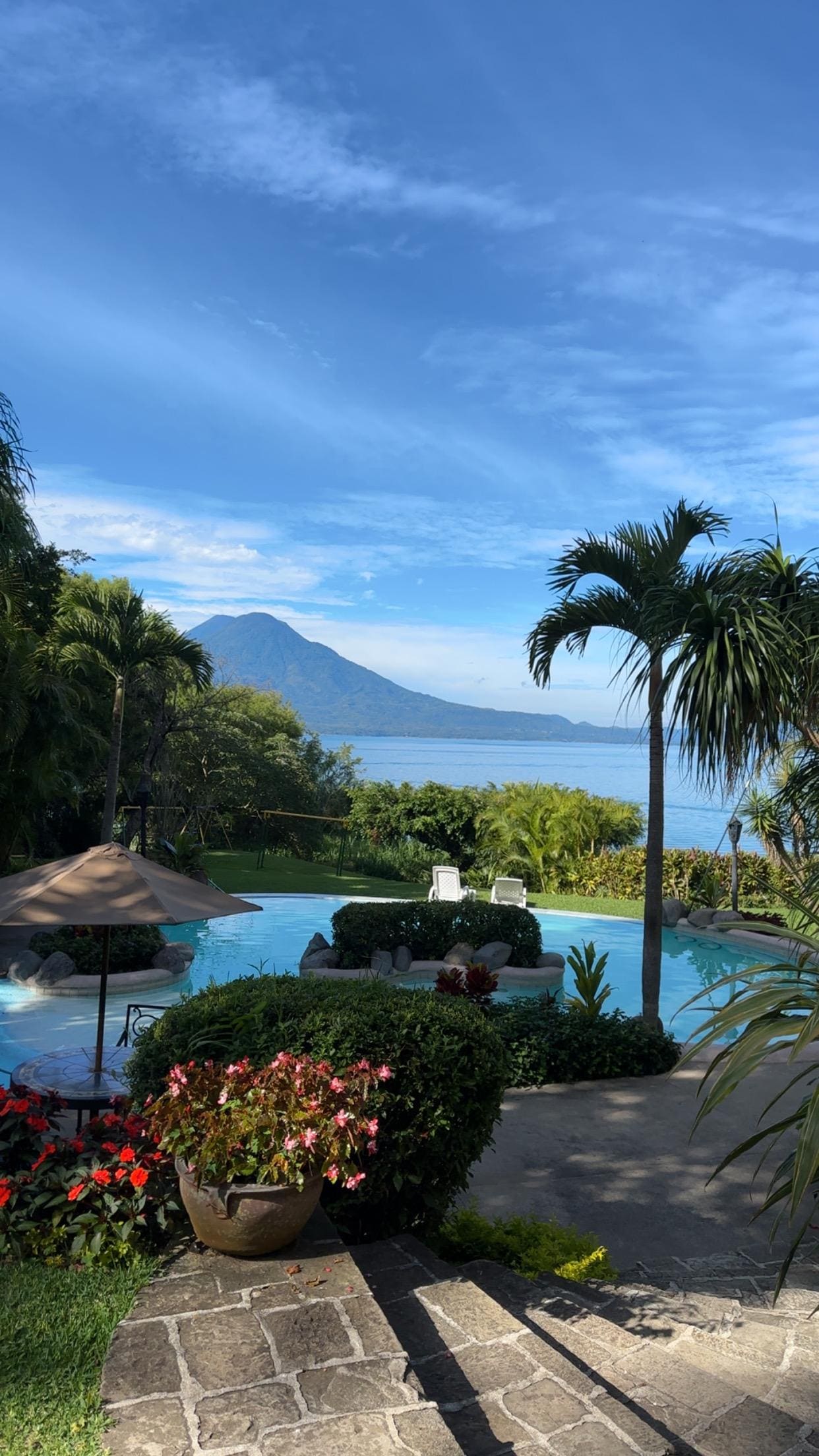 View from our breakfast table