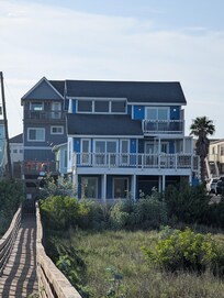 View of the house from the boardwalk.