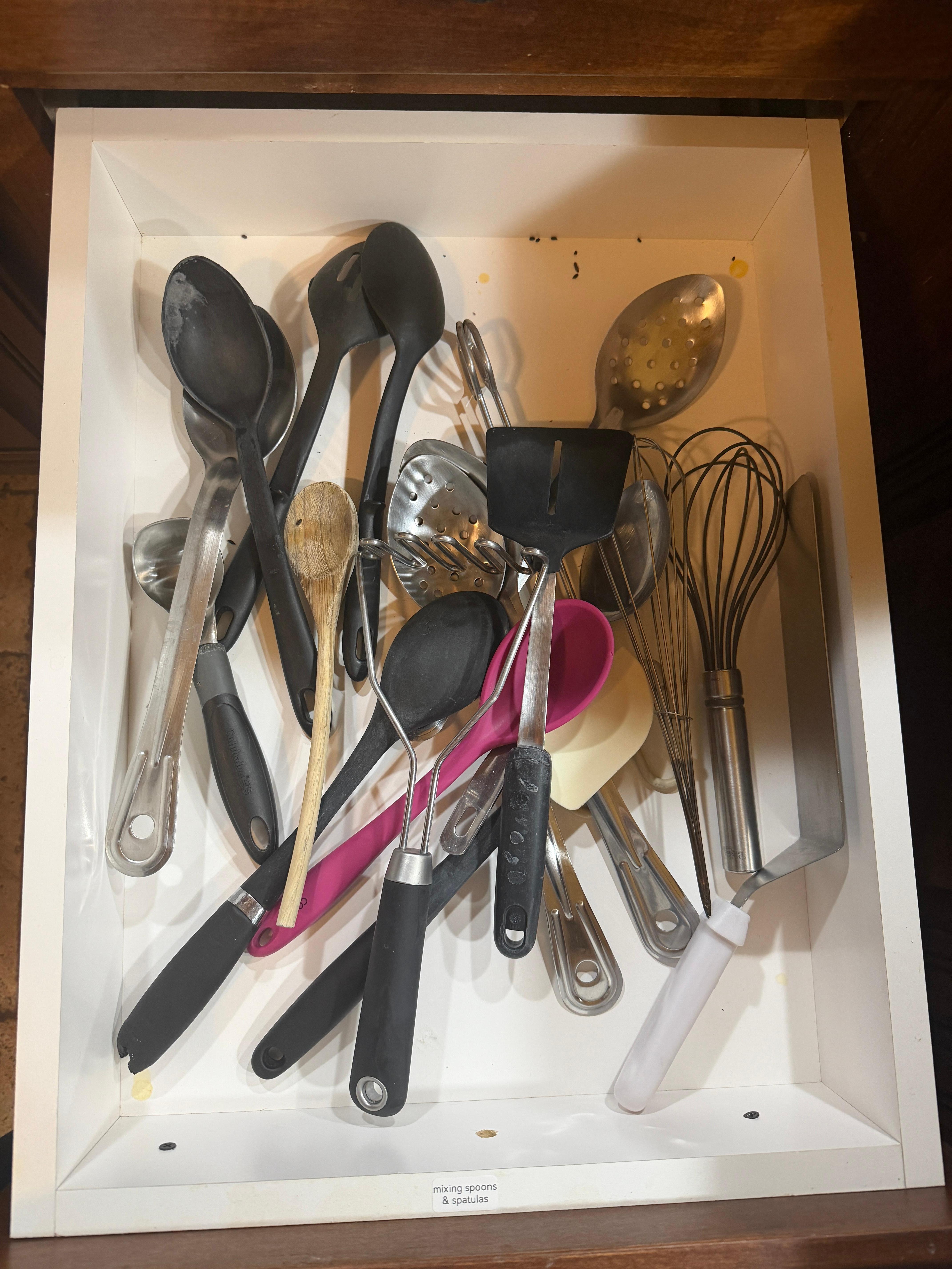 Mouse droppings in the kitchen drawer 