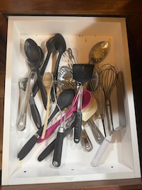 Mouse droppings in the kitchen drawer