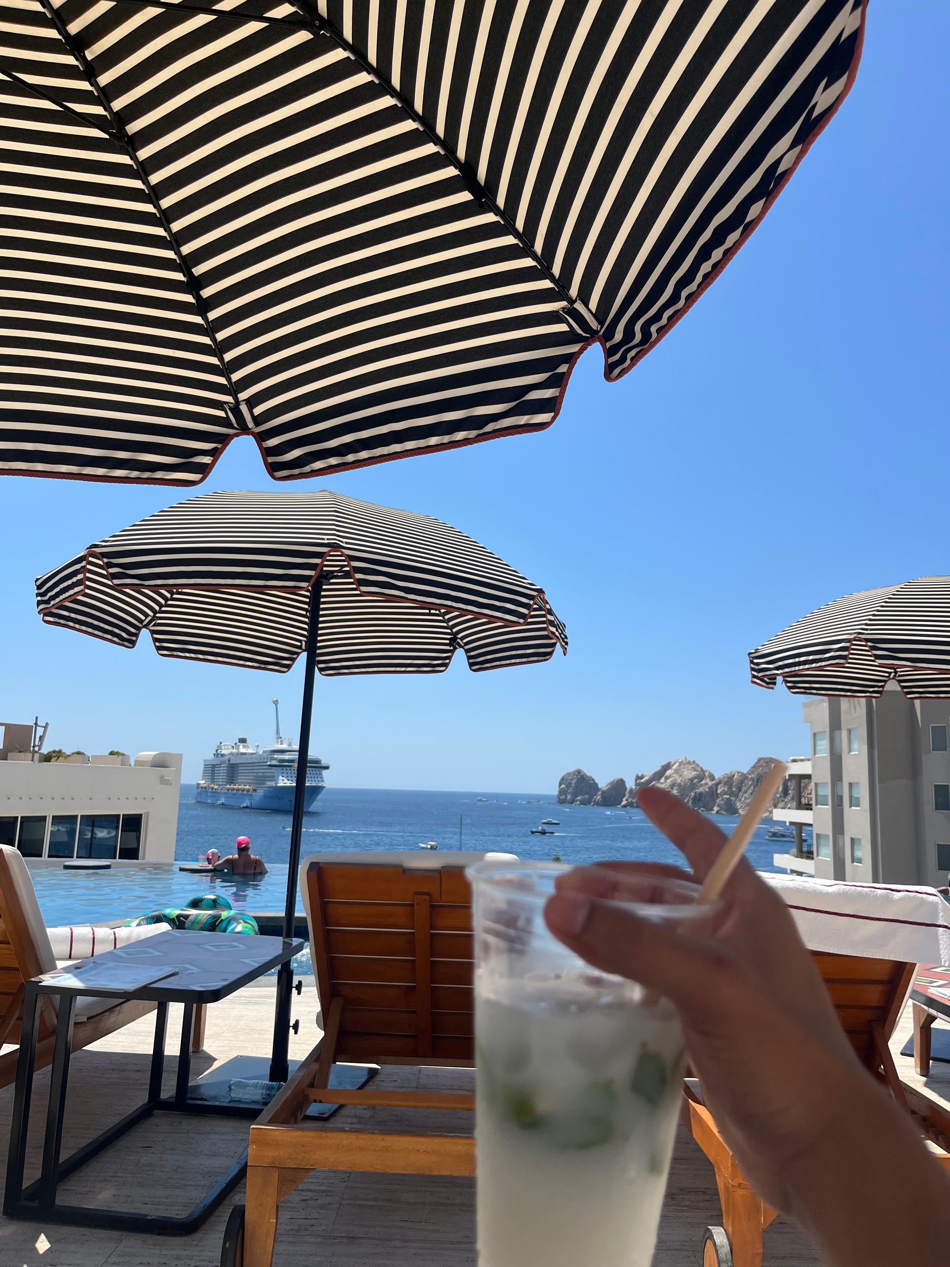 Pool view the coco mojito is a 10/10